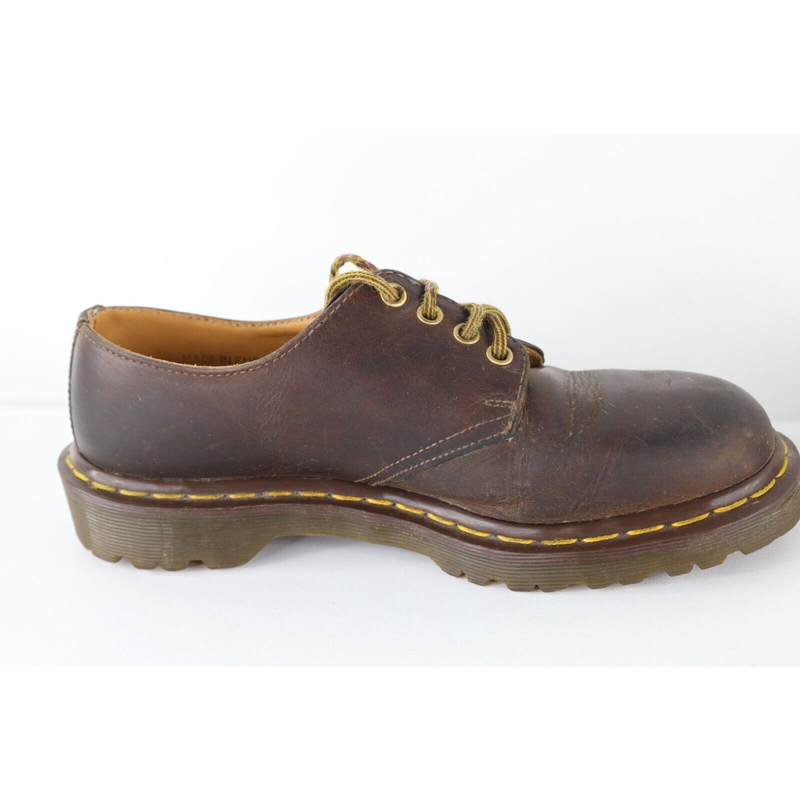 Dr. Martens × Vintage Vintage 90s Dr MartensDistressed Chunky Leather Oxford Shoes Size US 7 / EU 40 - 10 Thumbnail