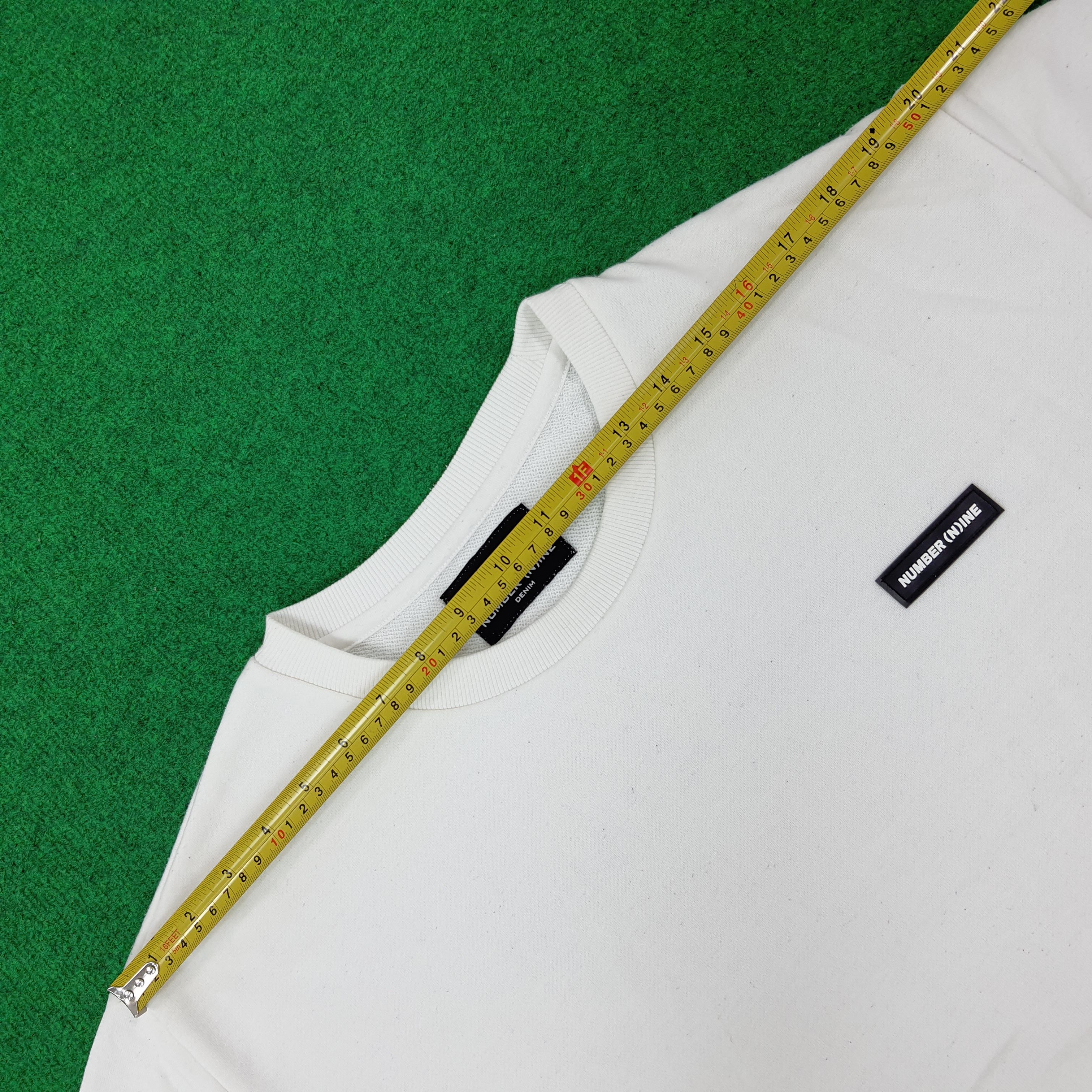 Number (N)ine Vintage Number Nine Denim 3 Quarter Tshirt C239N30 Size US XL / EU 56 / 4 - 9 Thumbnail
