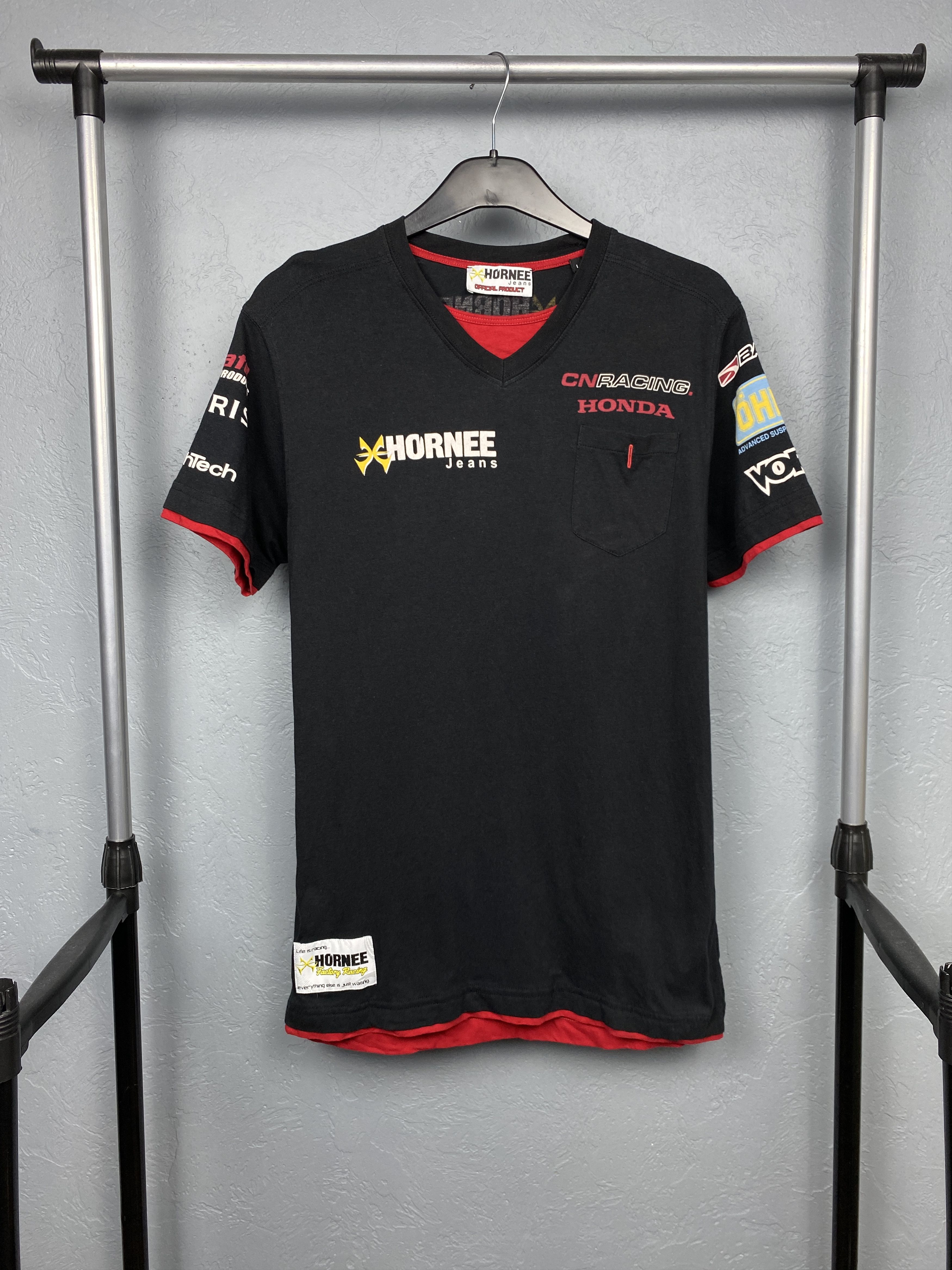 Honda × Vintage Honda Racing Team Vintage Mens T-Shirt Tee Size US L / EU 52-54 / 3 - 1 Thumbnail