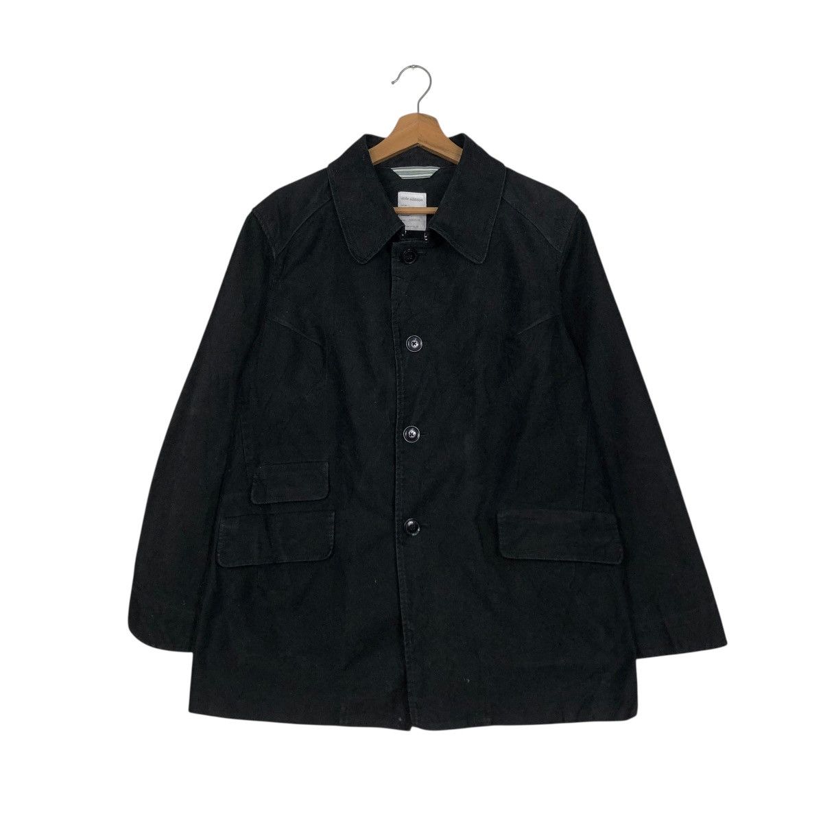 Japanese Brand 🔥RICH BLACK VINTAGE CHORE JACKET ADDITION ISSEY MIYAKE Size US M / EU 48-50 / 2 - 3 Thumbnail