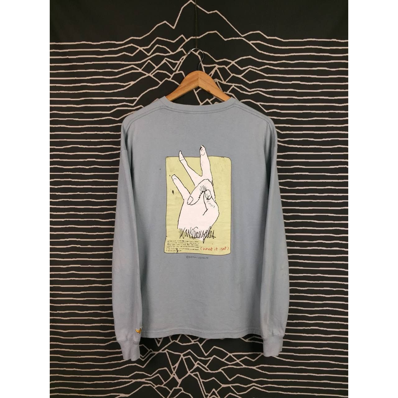 Vintage Mark Gonzales Skateboards What It Isnt Long Sleeve Tee Size US M / EU 48-50 / 2 - 2 Thumbnail