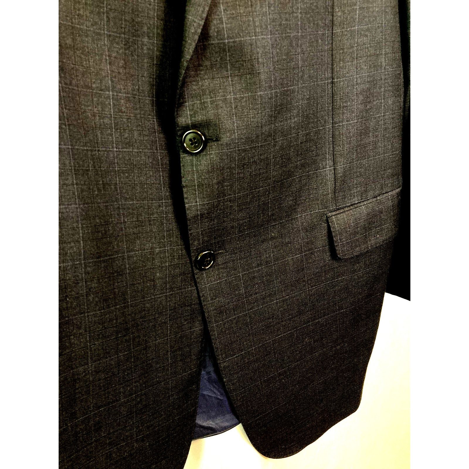 Hickey Freeman 46L Hickey Freeman LORO PIANA Wool Blazer Sport Jacket USA Size 46L - 3 Thumbnail