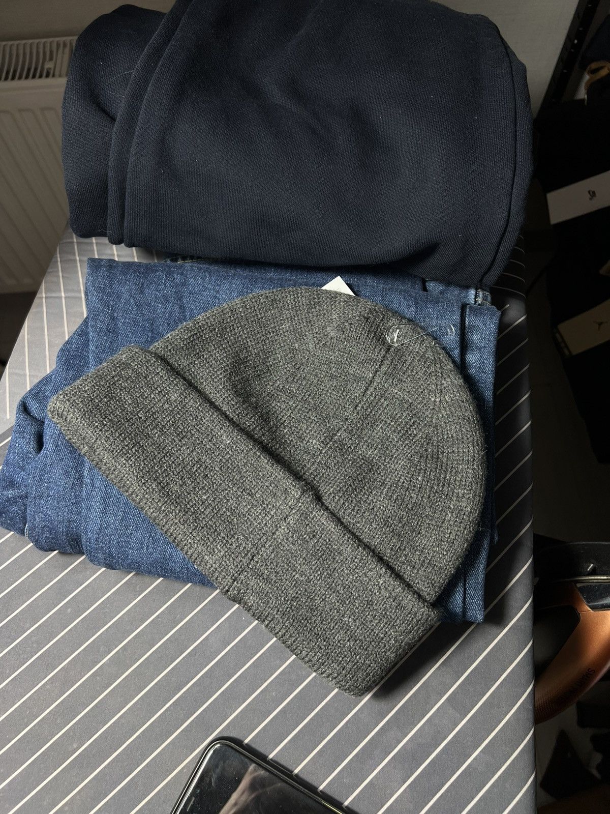 Coach 🧶 Coach Embroidered Wool Beanie Hat Charcoal Gray One Size Size ONE SIZE - 6 Thumbnail