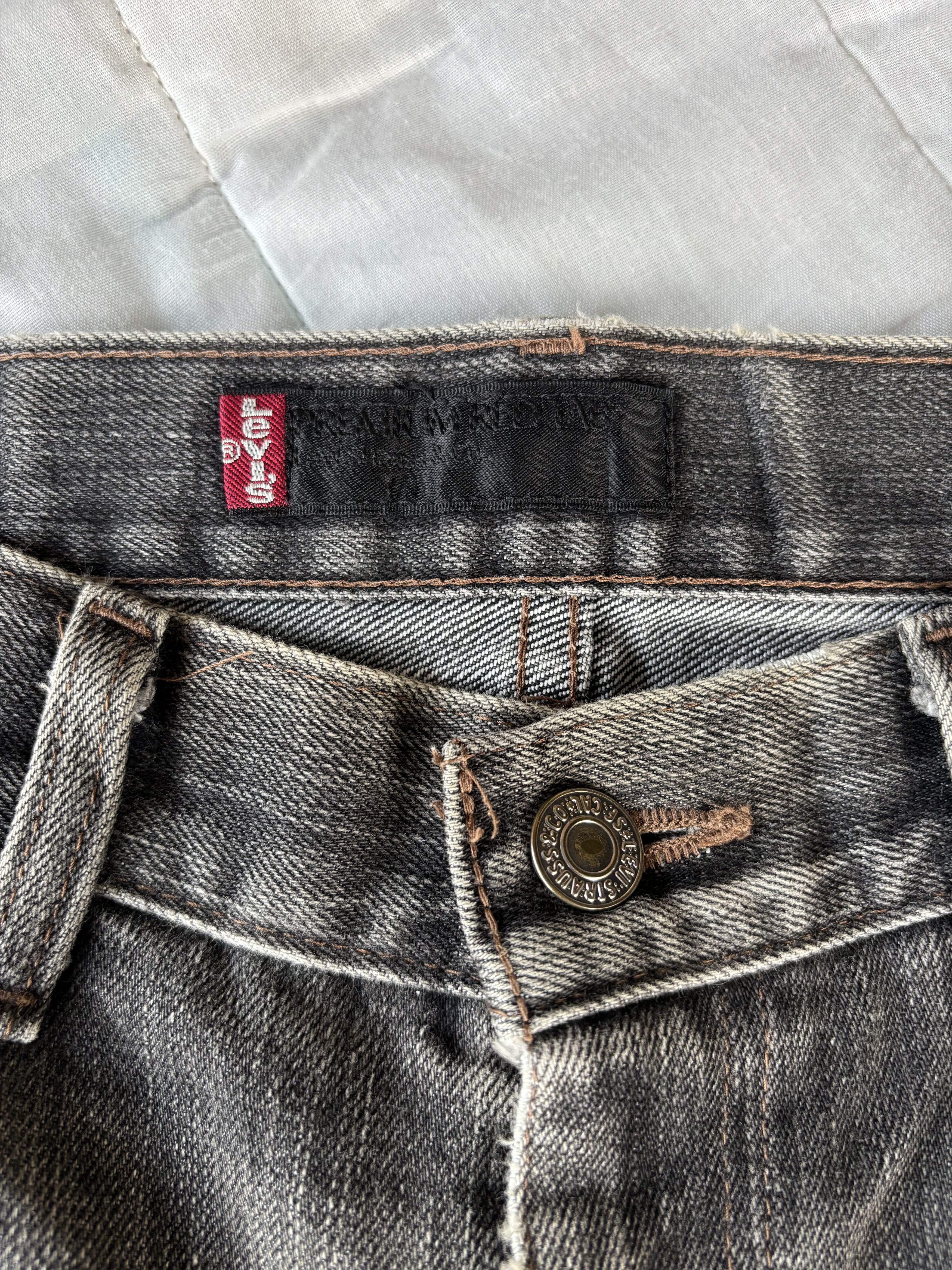 Kapital × Levi's × Undercover Vintage Levis Red Tab Black Faded Distressed Denim Size US 31 - 9 Thumbnail