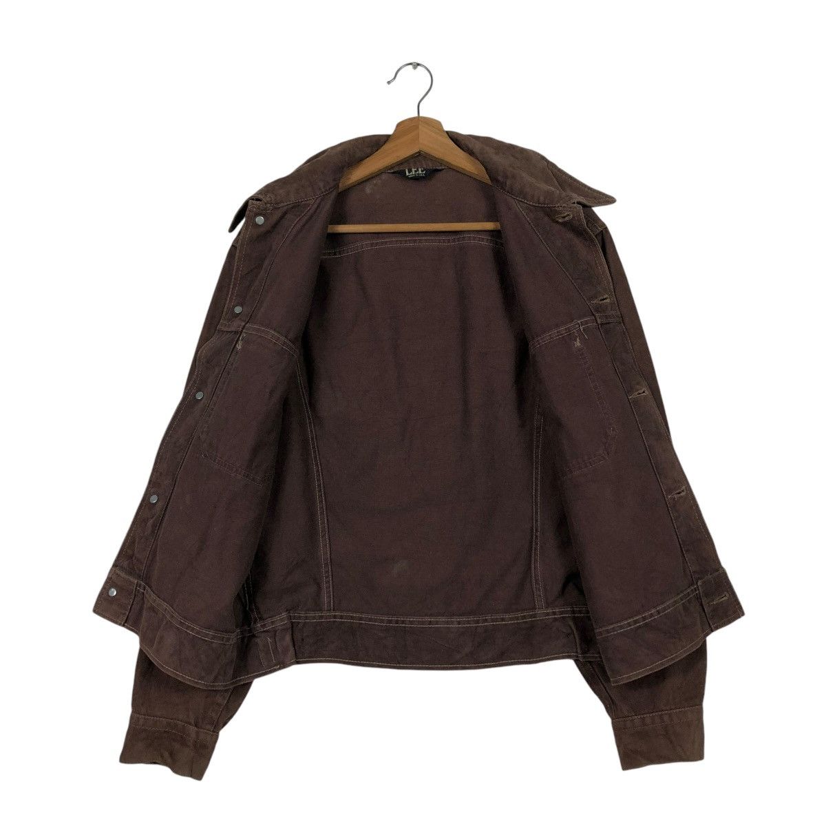 Lee 🔥VINTAGE TRUCKER BIKER JACKET LEE MADE IN USA UNION MADE Size US M / EU 48-50 / 2 - 15 Thumbnail