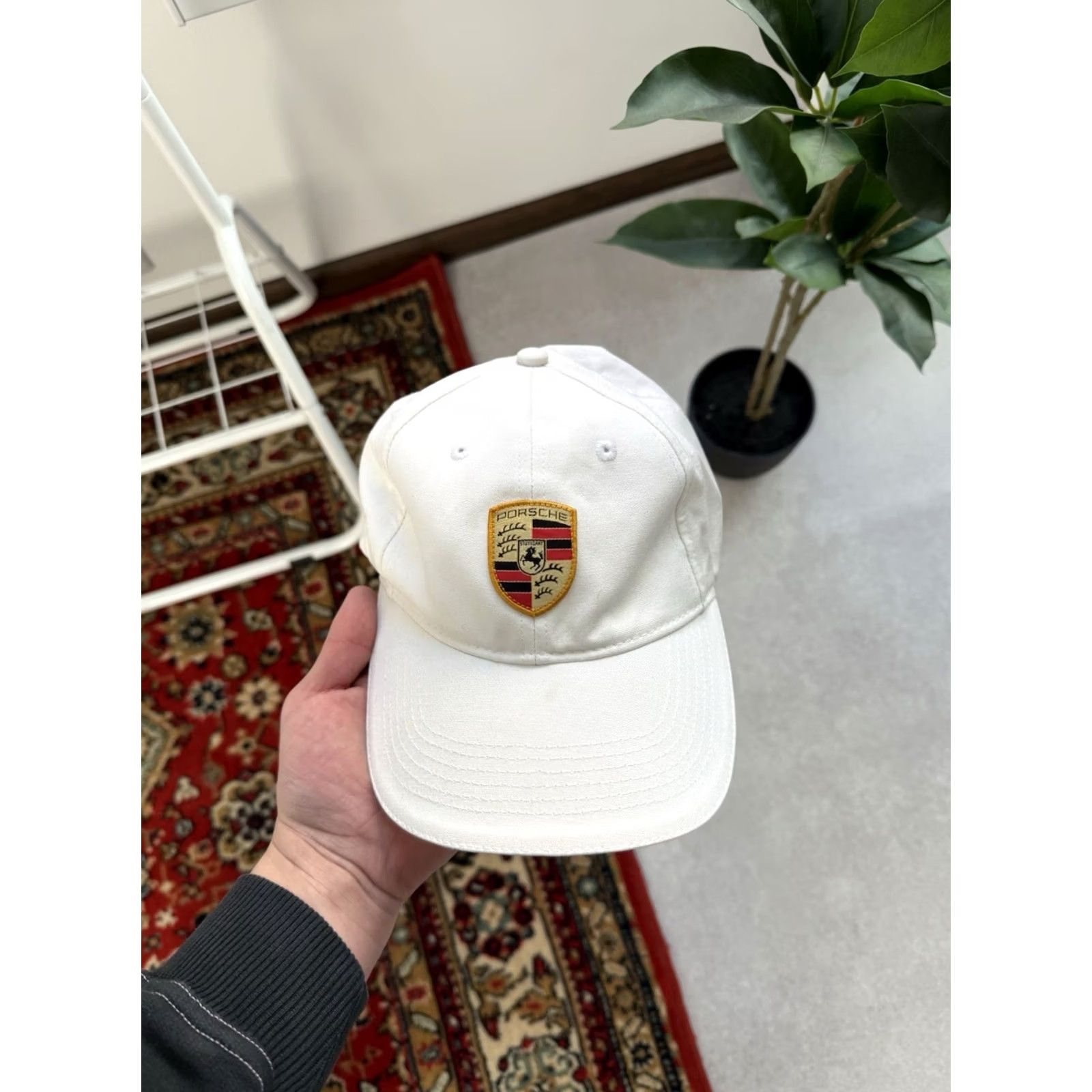 Vintage VINTAGE Porsche Baseball Cap White Drivers Selection Men’s One Size Cap Size ONE SIZE - 2 Thumbnail
