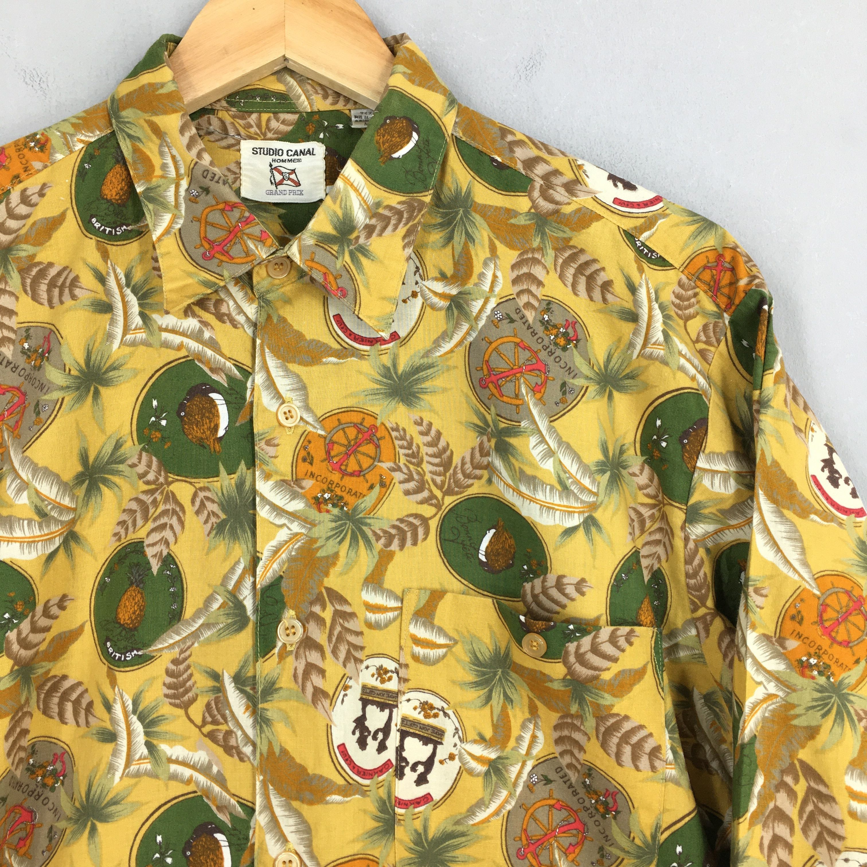 Other Vintage 80's Hawaiian Aloha Tropical Cotton Shirt M Size US M / EU 48-50 / 2 - 2 Thumbnail