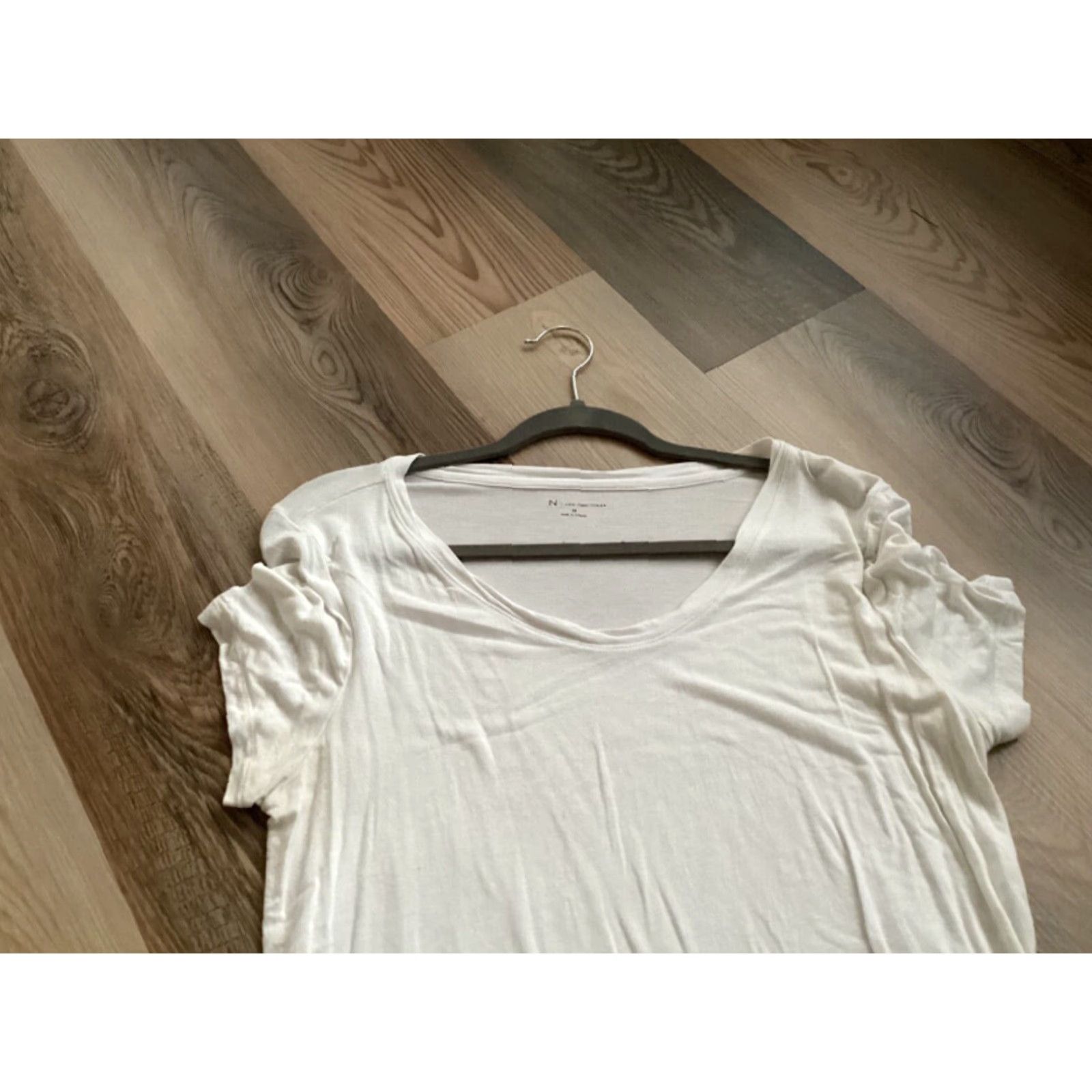 Vintage NEW DIRECTIONS Women's White Tunic T-Shirt Short Sleeve Size Medium Size M / US 6-8 / IT 42-44 - 2 Thumbnail