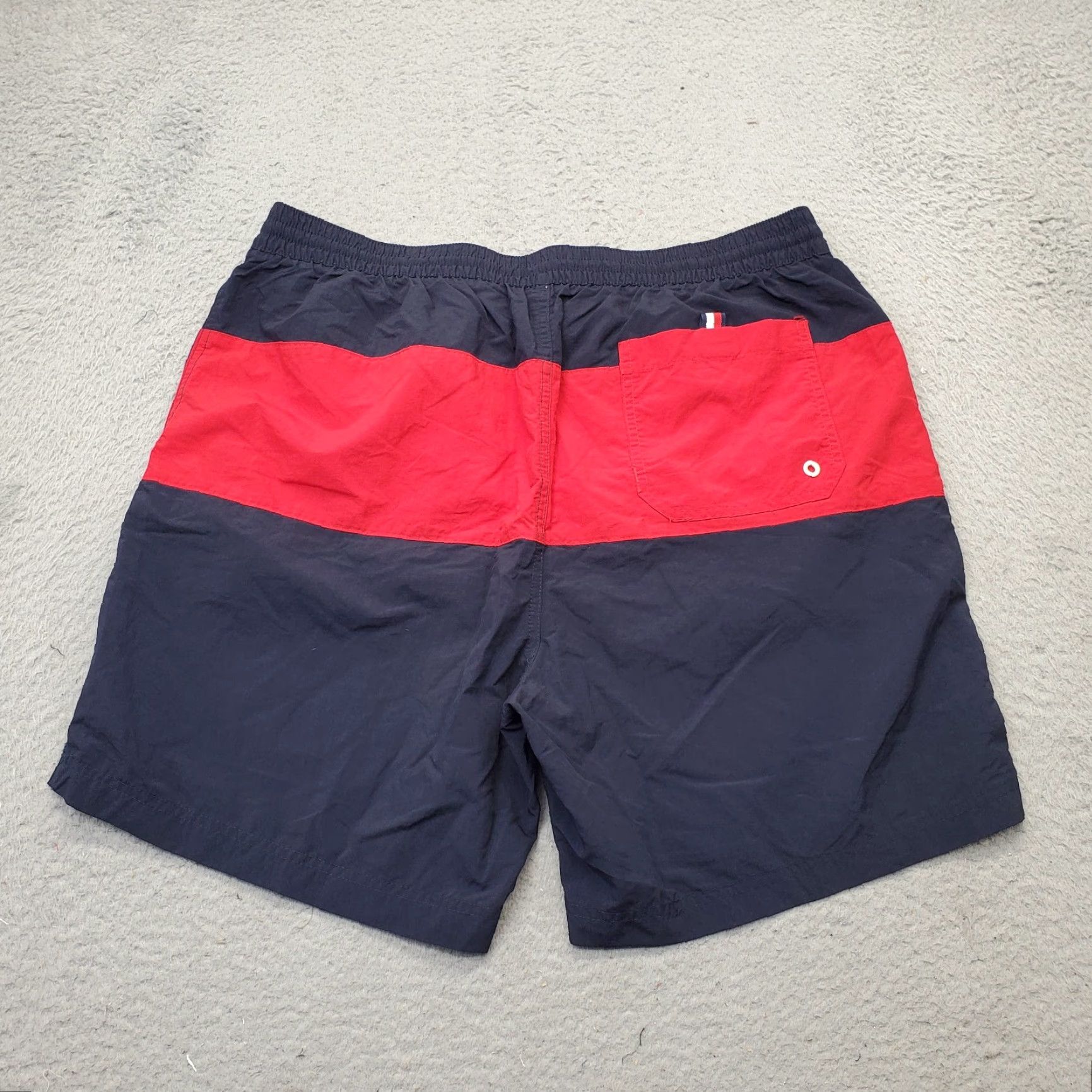 Tommy Hilfiger Tommy Hilfiger Trunk Shorts Mens XL Multi Color Elastic Waist Lined Drawstring Swims Bottom Trunks Outdoor 90s Size US 36 / EU 52 - 2 Thumbnail