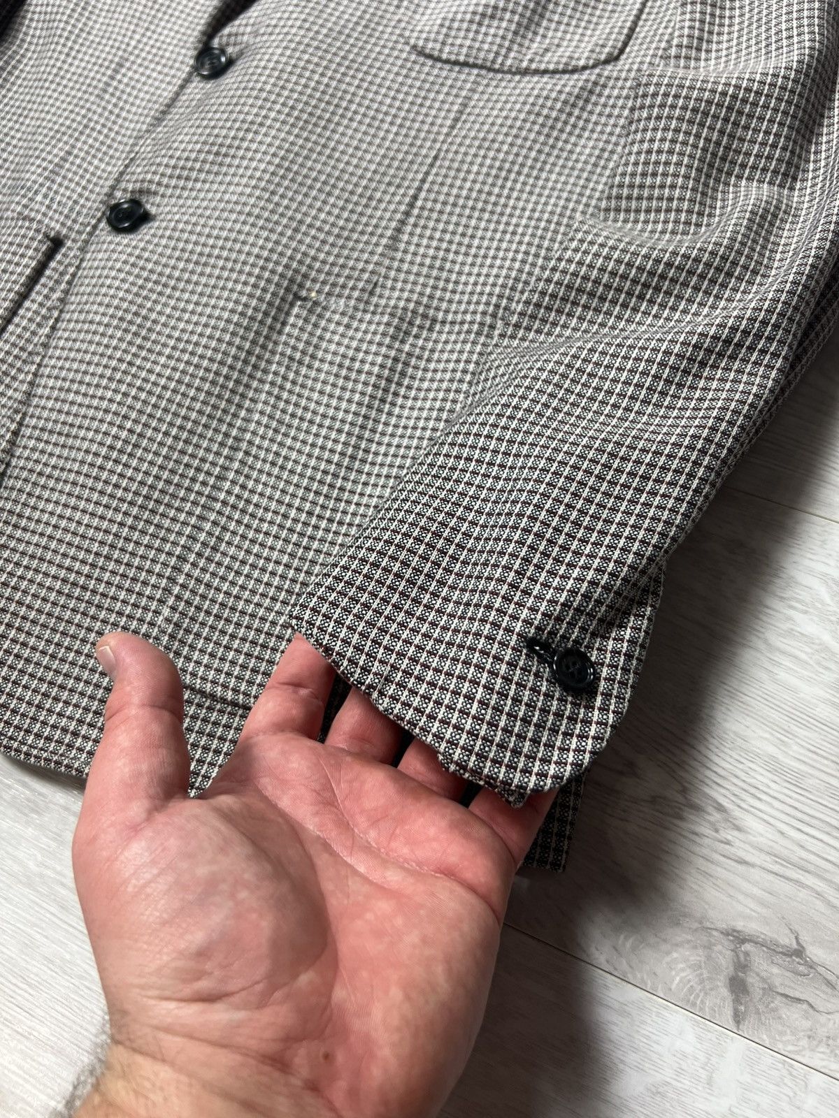 Alexander McQueen Alexander McQueen Silk Blazer Jacket Check Pattern Size 52 Size 42R - 7 Thumbnail