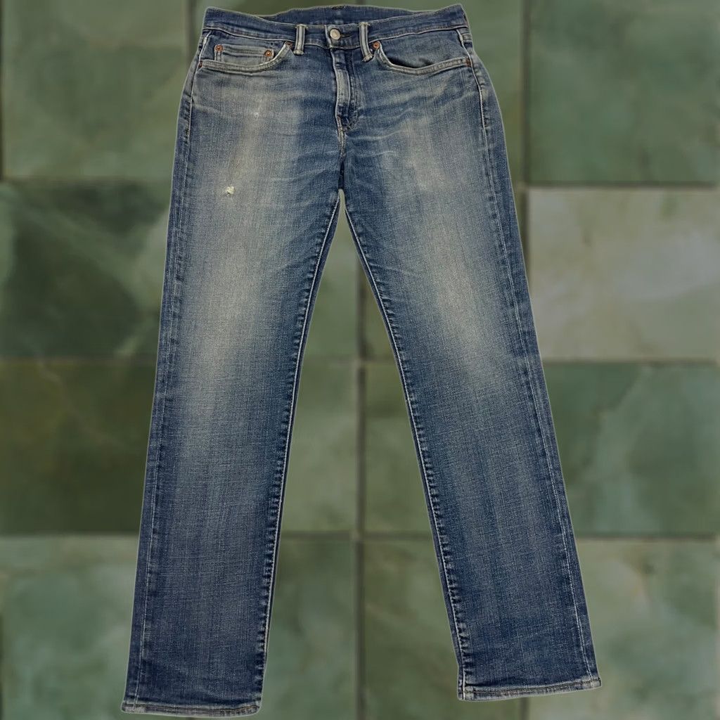 Levi's Levi'S Jeans Mens 31 31W 30L Blue Slim Straight Fit Stretch Denim Red Tab Size US 31 - 1 Thumbnail