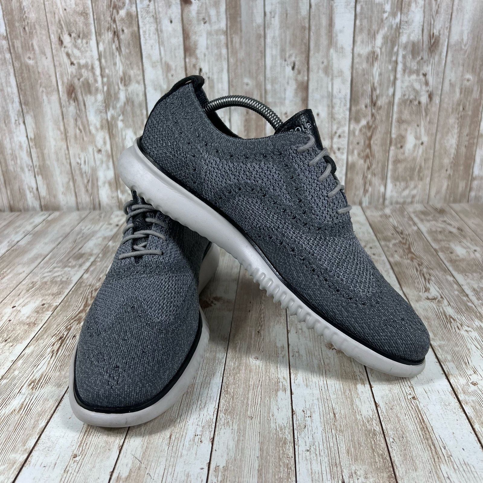 Cole Haan Cole Haan 2.zerogrand stitchlite gray wingtip Mens 9.5 Size US 9.5 / EU 42-43 - 6 Thumbnail