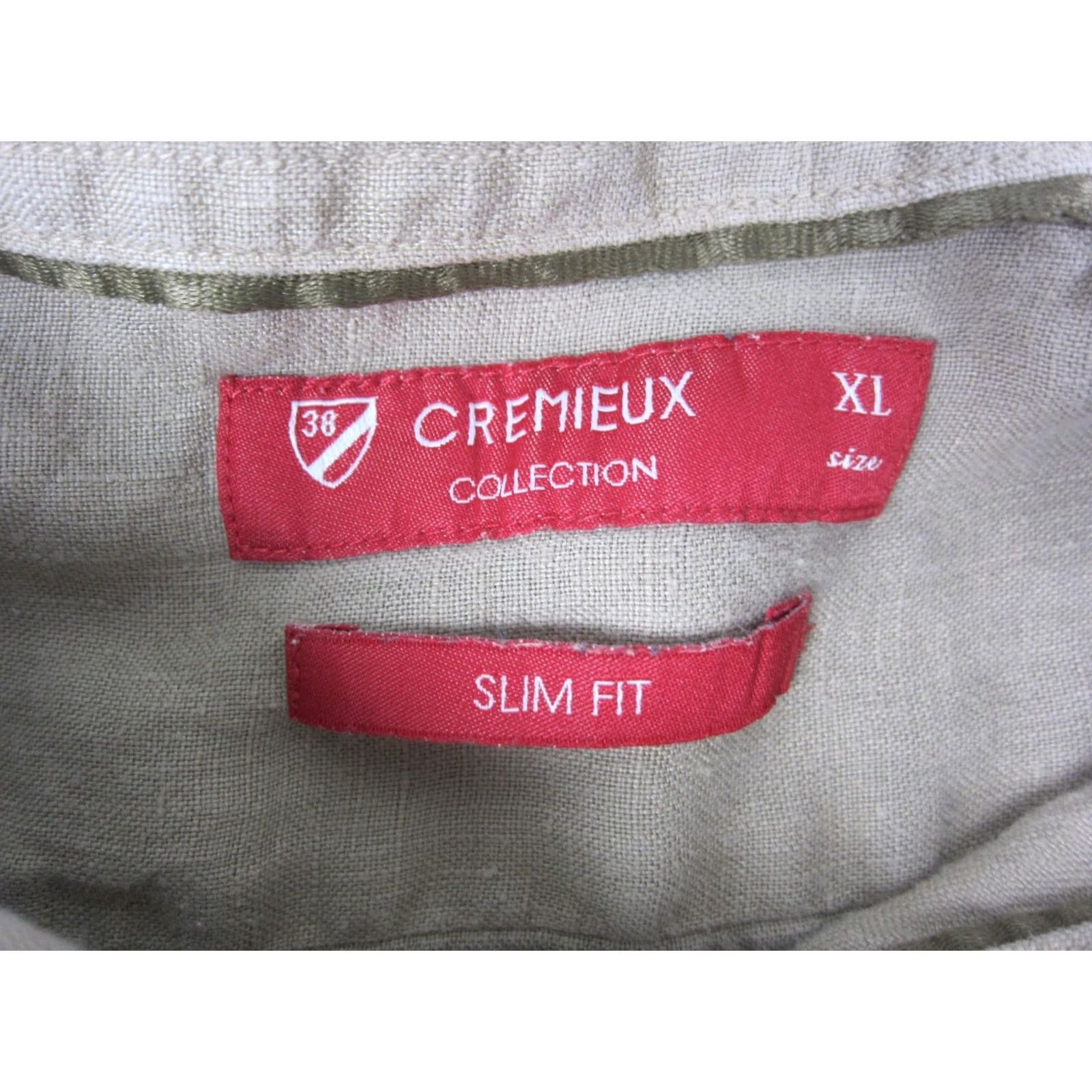 Cremieux Cremieux Brown Button Up Shirt Mens XL Slim Fit Classic 100% Linen Long Sleeve Size US XL / EU 56 / 4 - 3 Thumbnail