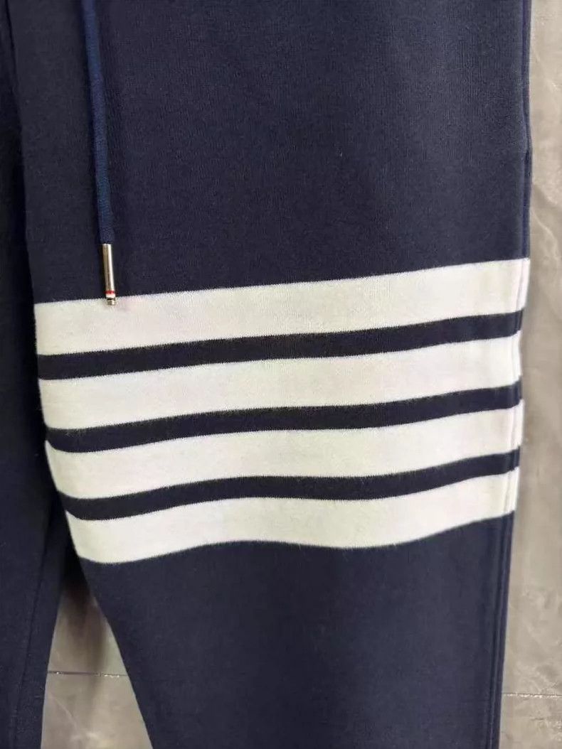 Thom Browne Thom Browne size2 Navy blue cotton herringbone woven sports Size US 26 / EU 42 - 2 Thumbnail
