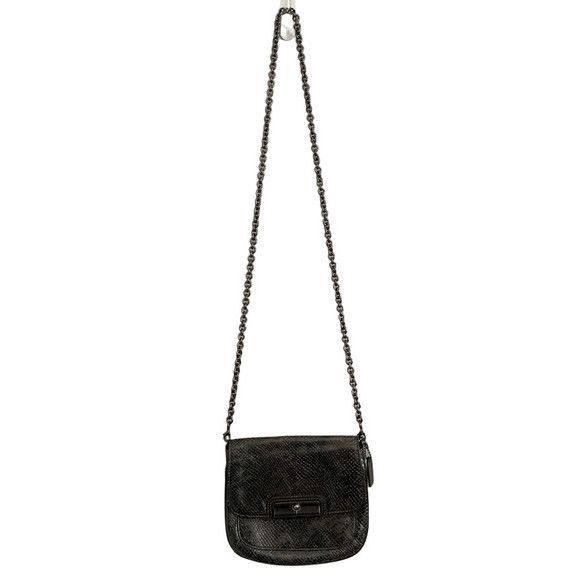 Coach Vintage Coach Gray Kristin Snakeskin Leather Crossbody Bag Size ONE SIZE - 10 Thumbnail