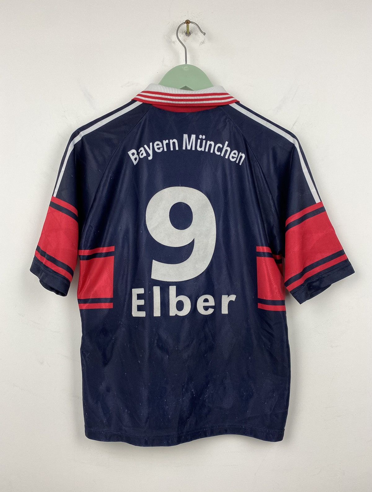 Adidas Vintage Bayern Munich 1997 1998 Elber #9 Soccer Jersey PSG Size US XS / EU 42 / 0 - 1 Thumbnail