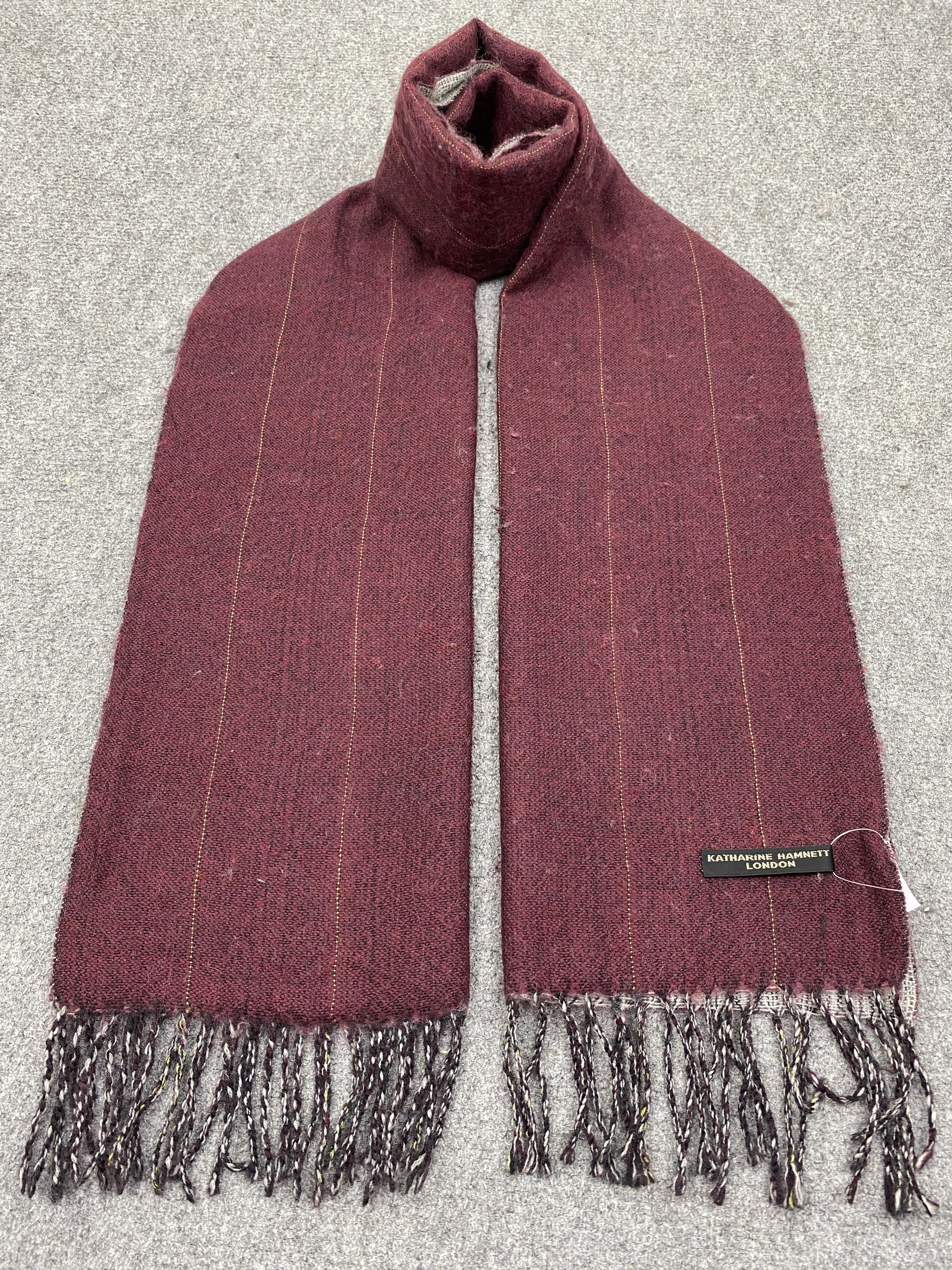 Katharine Hamnett London Vintage Katharine Hamnett Scarf Muffler Scarves SC0292 Size ONE SIZE - 1 Thumbnail