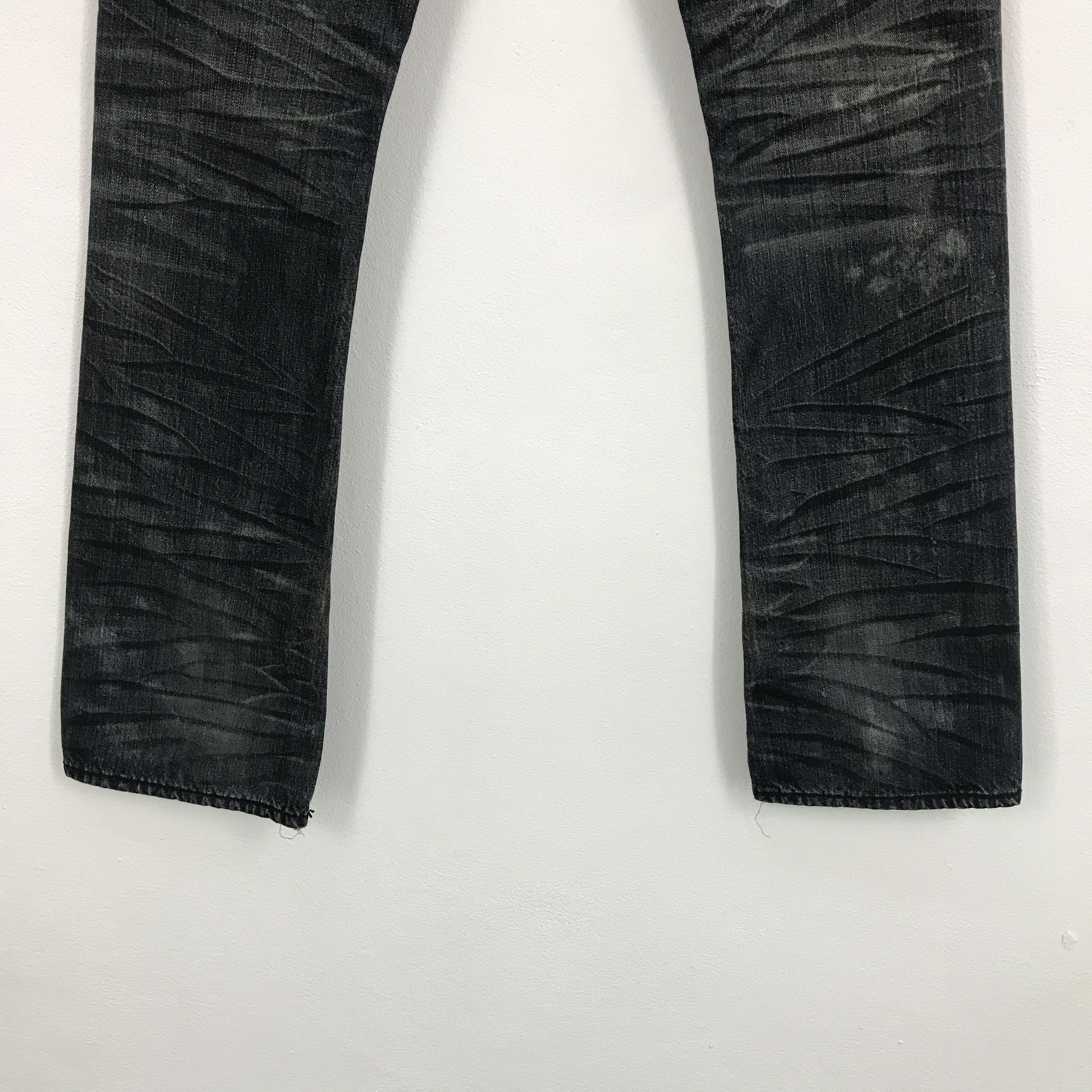 Japanese Brand Flared japanese brand bootcut distressed denim jeans Size US 31 - 6 Thumbnail