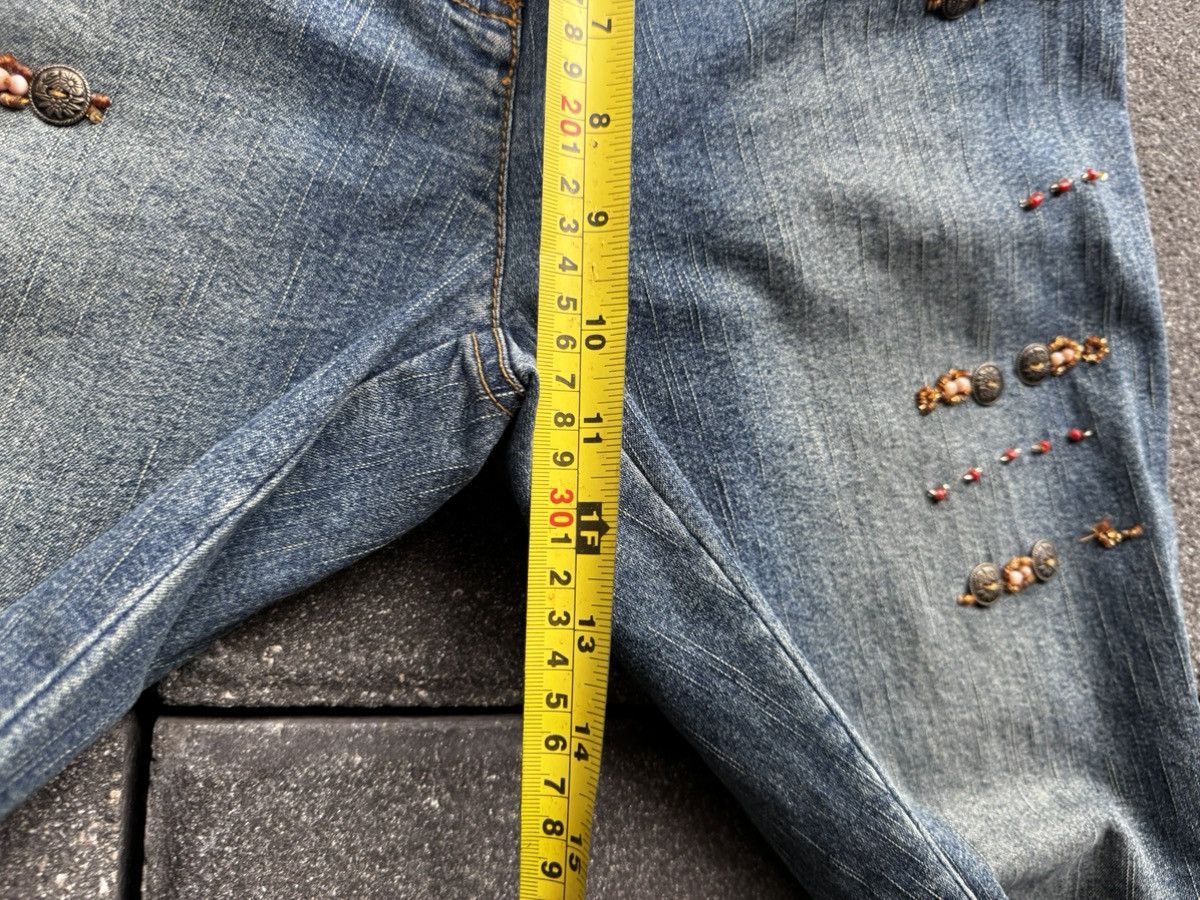 Juicy Couture CRAZY Y2K LOW RISE ACCENT JEANS Size 28" / US 6 / IT 42 - 7 Thumbnail