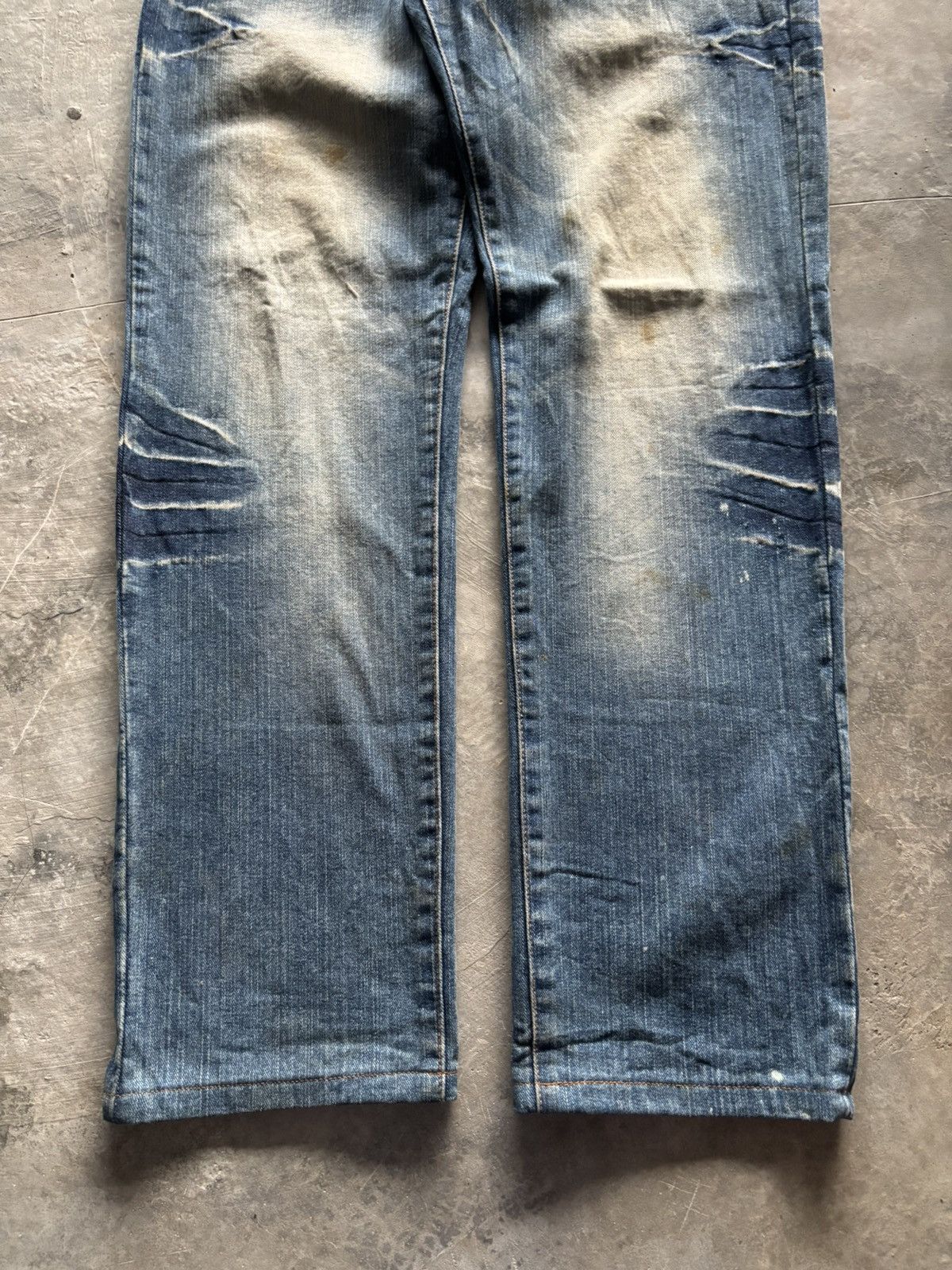 Hysteric Glamour × If Six Was Nine × Japanese Brand ROOT THREE STYLE JAPANESE DENIM rusty washed mud PUNK GRUNGE Size US 35 - 11 Thumbnail