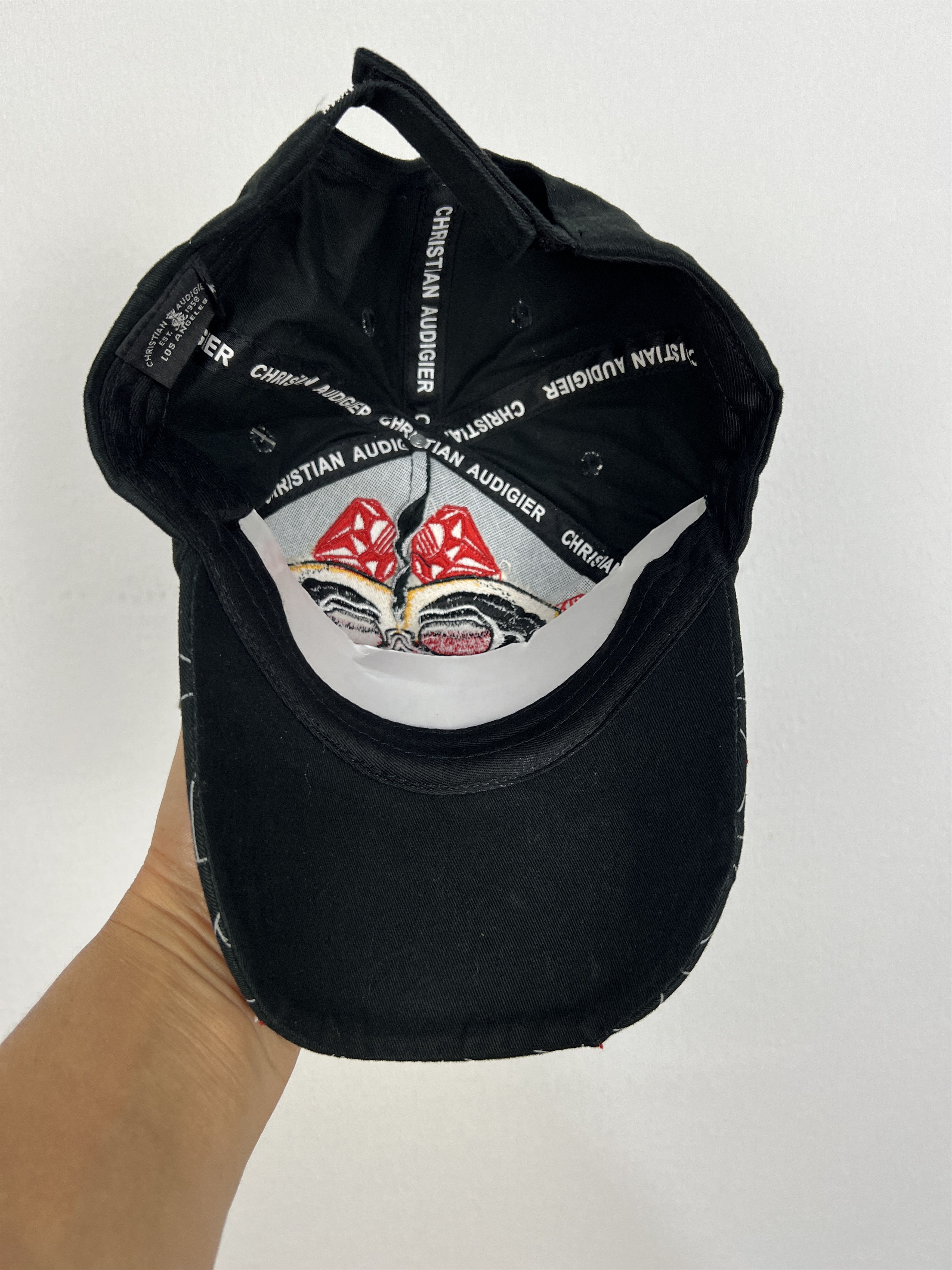 Ed Hardy Ed Hardy Cristian Audigier Cap Love Kills Slowly Skull Adult Size ONE SIZE - 7 Thumbnail