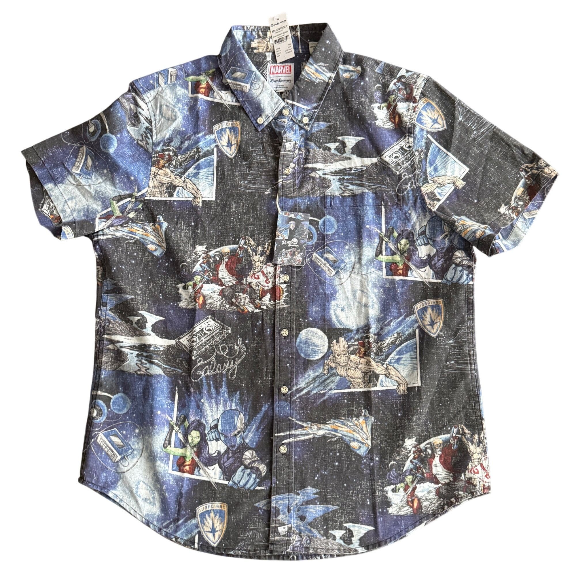Reyn Spooner Marvel X Reyn Spooner Guardians Of The Galaxy Aloha Shirt Sh Size US M / EU 48-50 / 2 - 1 Thumbnail