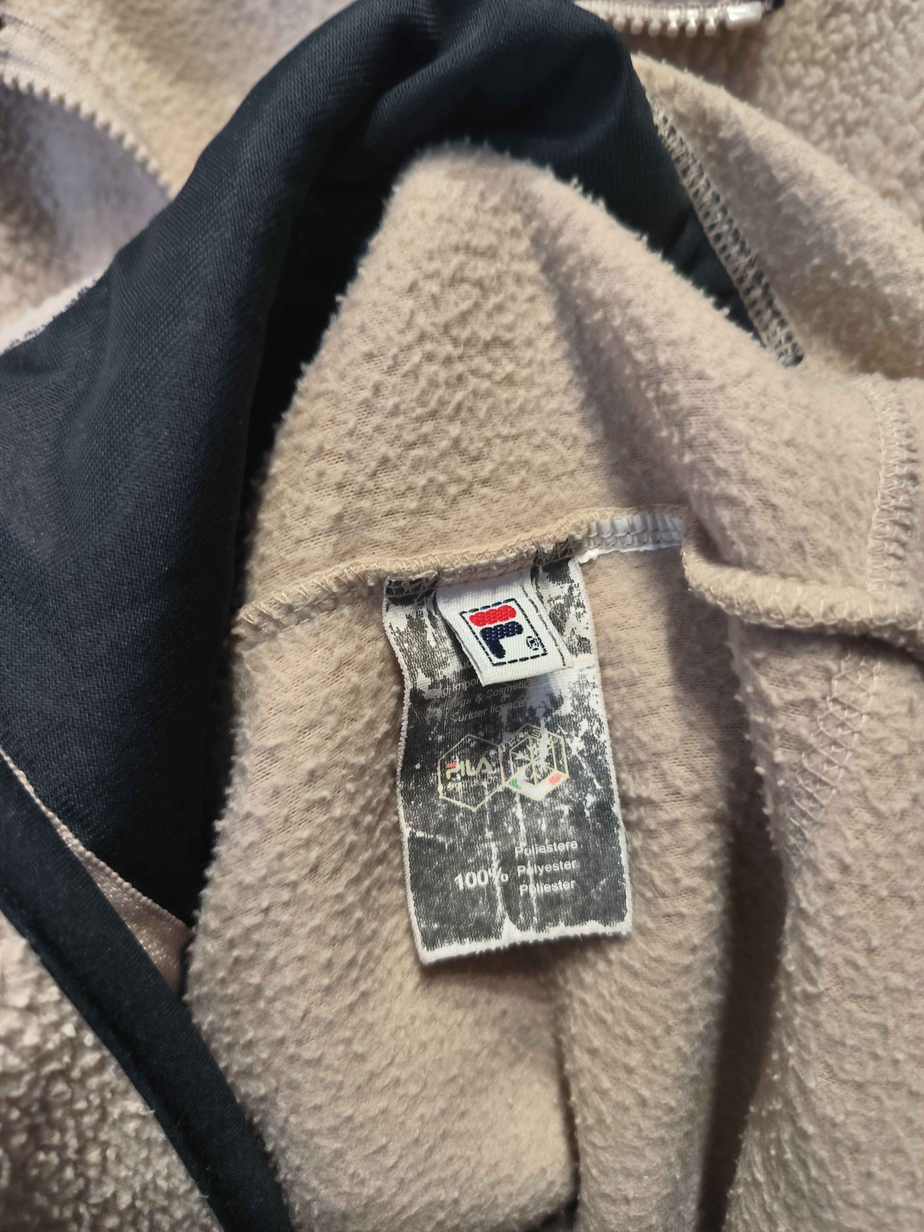 Fila × Vintage Vintage Fila Sport Legacy Beige Zip Fleece Sweatshirt Size US XL / EU 56 / 4 - 5 Thumbnail