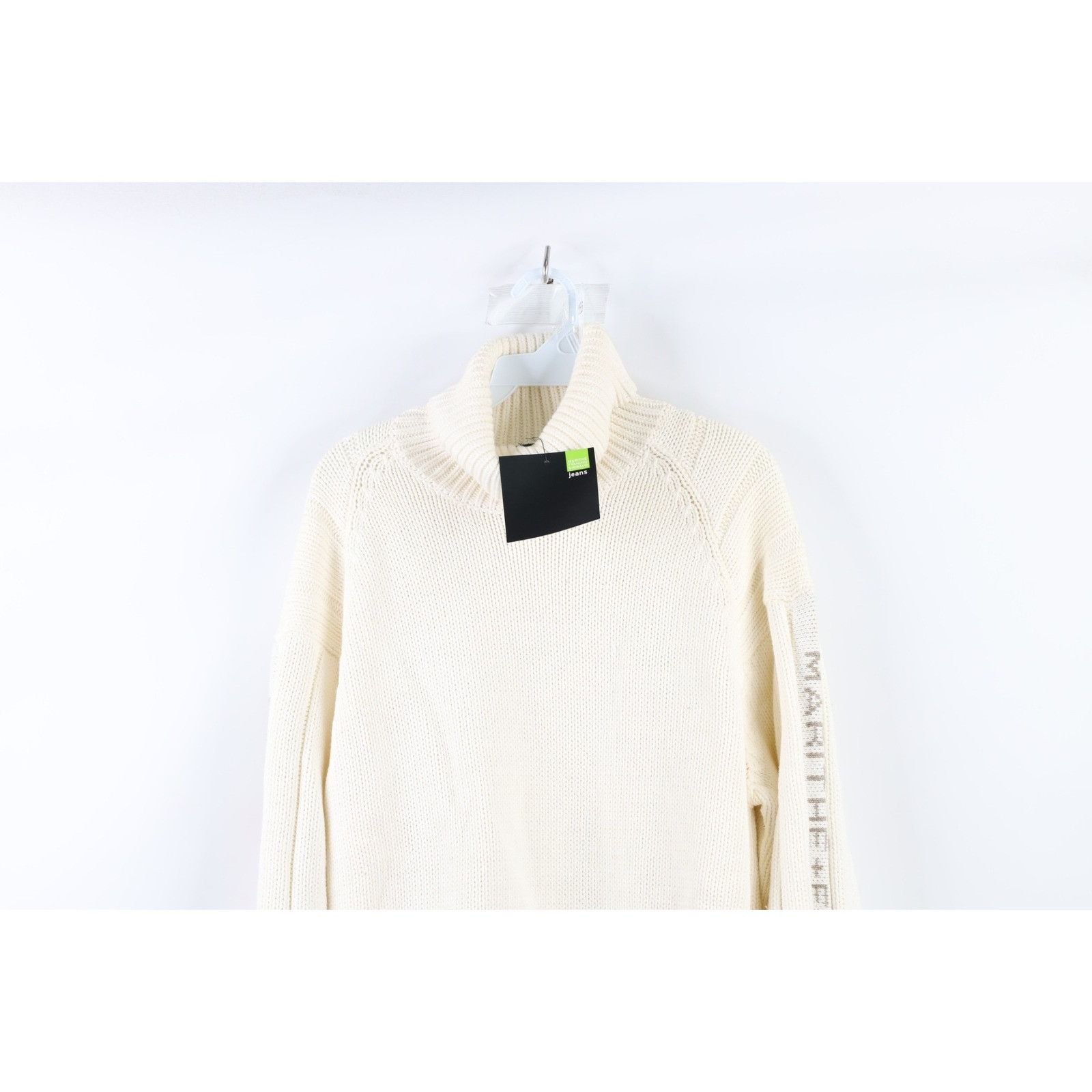 Marithe + Francois Girbaud NOS Vintage 90s Marithe Francois Girbaud Turtleneck Sweater Size US L / EU 52-54 / 3 - 2 Thumbnail