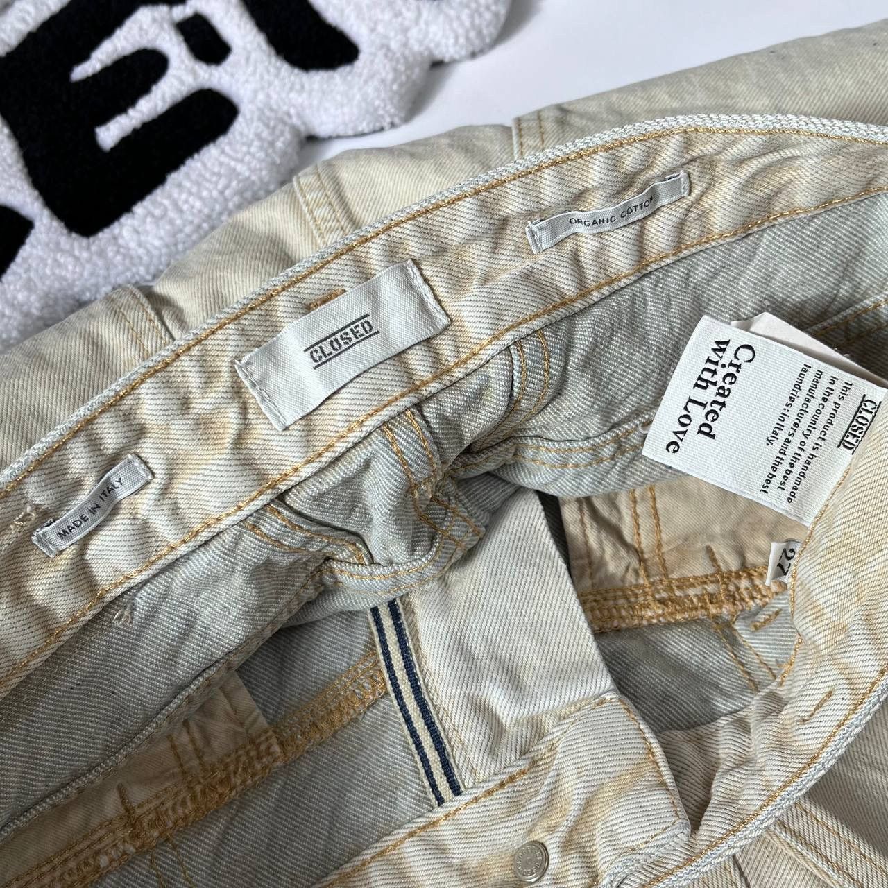 CLOSED Milano Closed Jeans Candiani Denim Pants Washed Effect Size 27" / US 4 / IT 40 - 8 Thumbnail