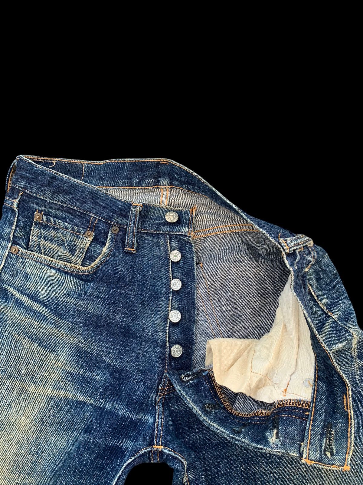 Denime VINTAGE DENIME SELVEDGE RUSTY MUDWASH DISTRESSED DENIM Size US 30 / EU 46 - 16 Thumbnail