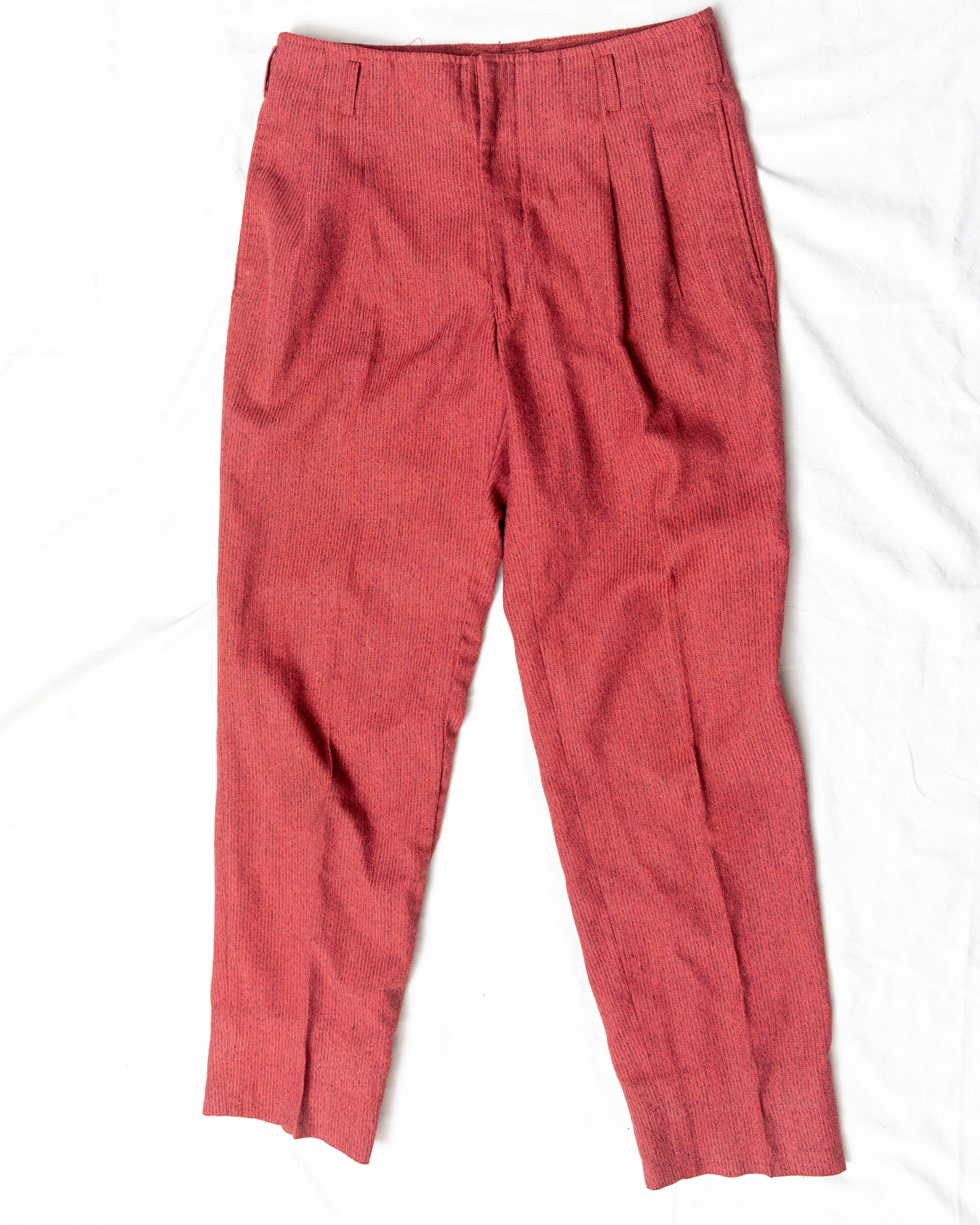 Bugle Boy × Vintage Vintage Nesi Red Casual Pants Size US 32 / EU 48 - 1 Thumbnail
