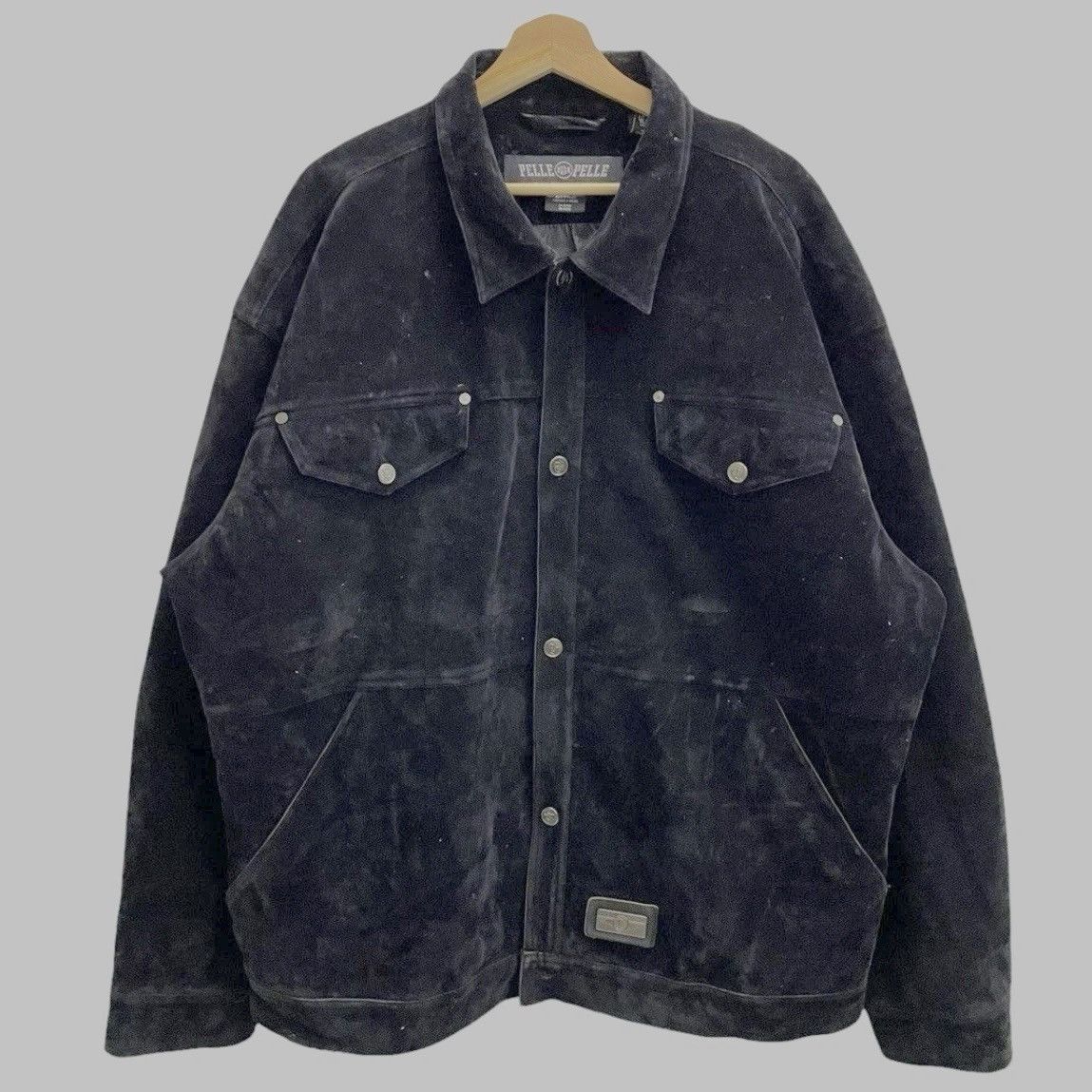 Pelle Pelle Pelle Pelle 90s Black Suede Jacket XL Size US XL / EU 56 / 4 - 1 Thumbnail