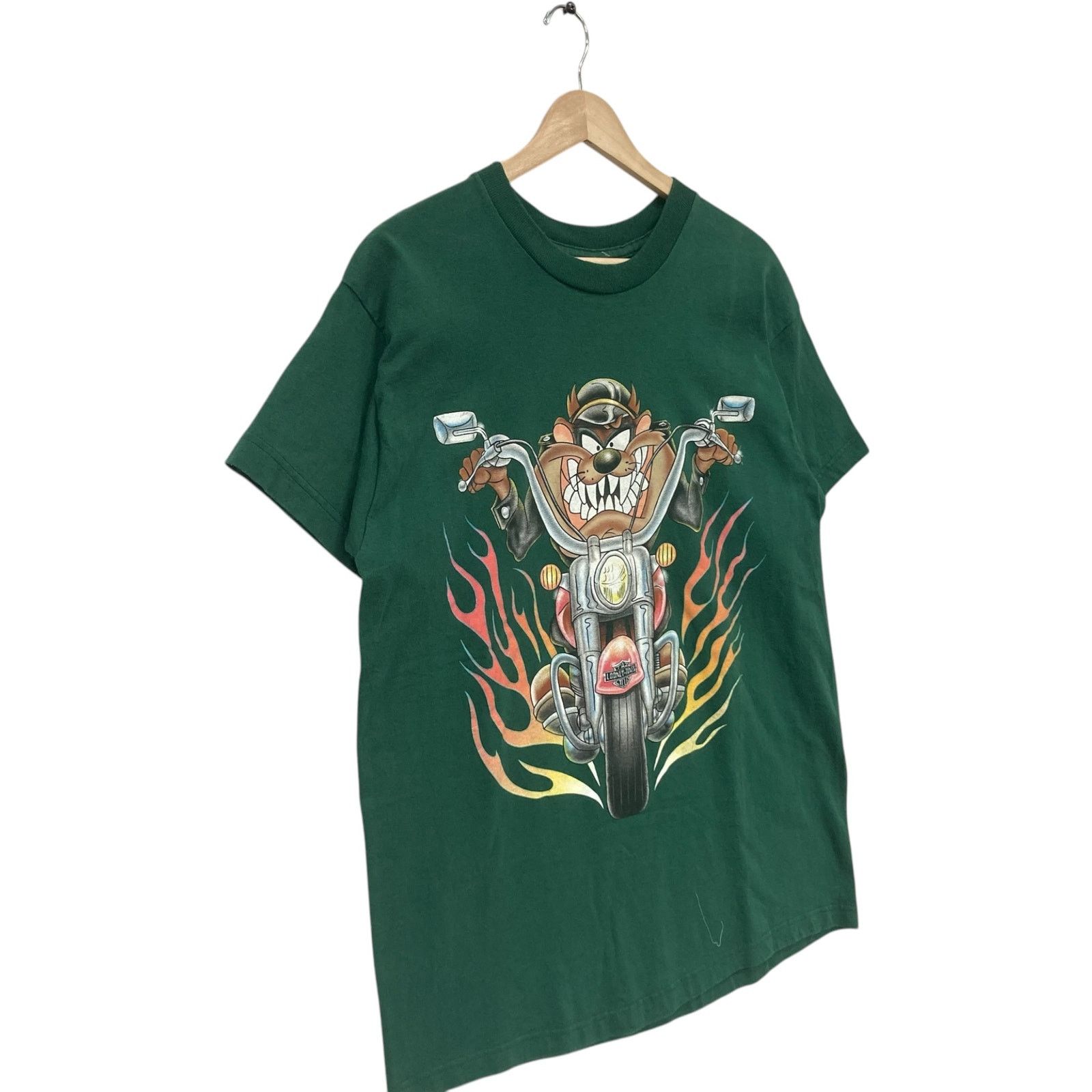 Vintage Vintage Looney Tunes Taz Motorcycle Tee Large Size US L / EU 52-54 / 3 - 4 Thumbnail