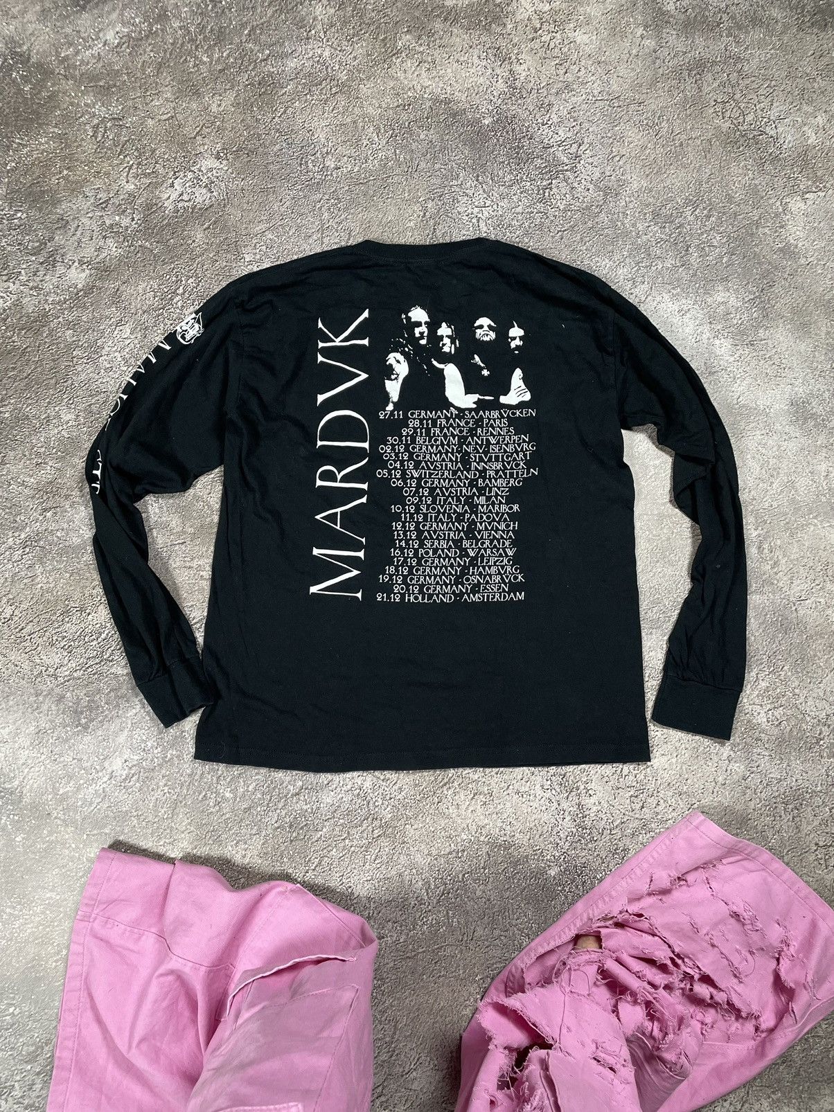 Vintage Vintage 90s Marduk Band Tee Oversized Punk Graphic Black L Size US L / EU 52-54 / 3 - 5 Thumbnail