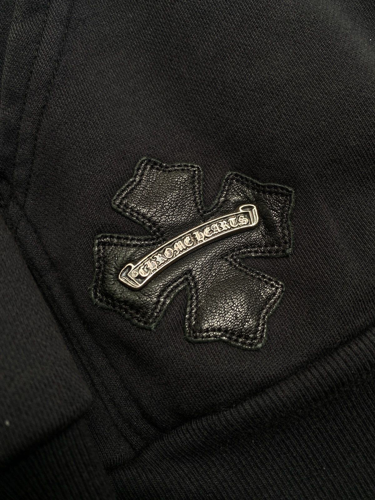 Chrome Hearts SOLD! JAPAN EXCLUSIVE - Leather Horseshoe Cross Patch Zip Up Size US XXL / EU 58 / 5 - 6 Thumbnail