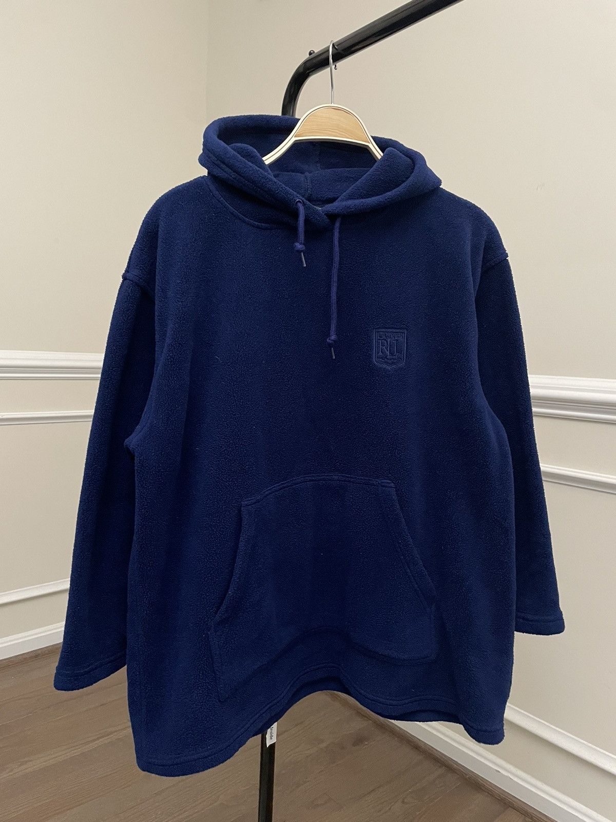 Polo Ralph Lauren Vintage 90s Ralph Lauren Blue Sweatshirt Hoodie Fleece RRL Size US S / EU 44-46 / 1 - 2 Thumbnail