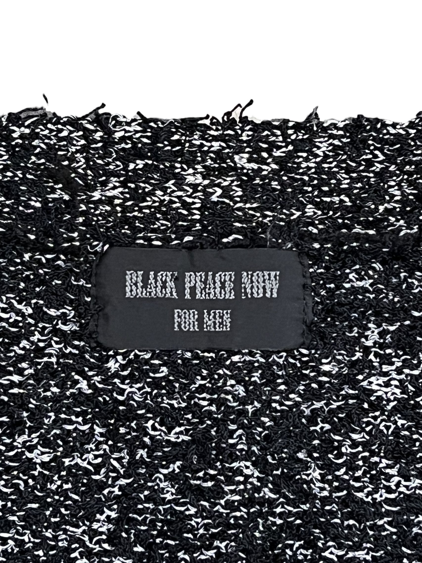Seditionaries Black Peace Now Grunge Silver-Black Slit Thread Cardigan Size US S / EU 44-46 / 1 - 8 Thumbnail