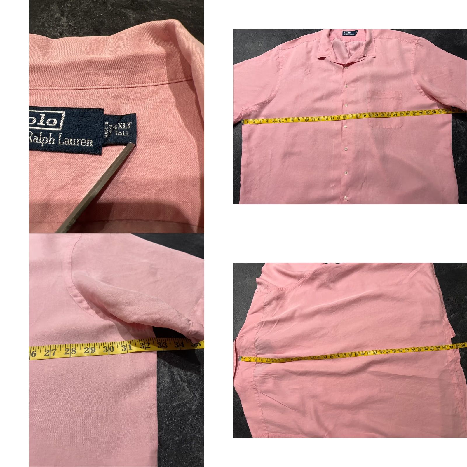 Ralph Lauren Polo Ralph Lauren Shirt Button-Down 4XT Pink Classic Fit Pony Mens Short Sleeve Button-Up Size US XXL / EU 58 / 5 - 8 Thumbnail