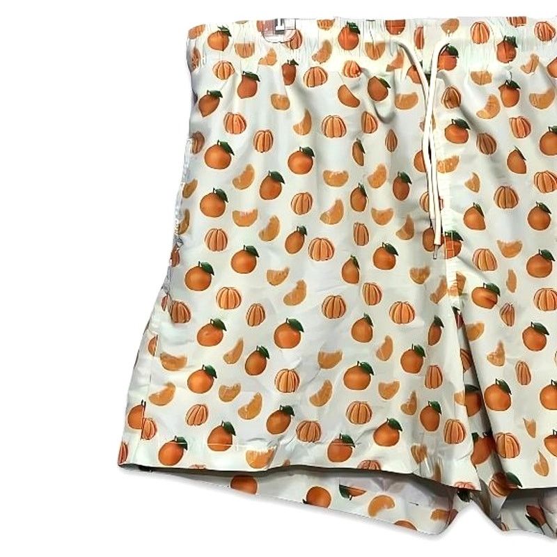 Other Surf Cuz Swim Trunks QuickDry Grove Pattern Orange/Green NWT Size US 36 / EU 52 - 2 Thumbnail