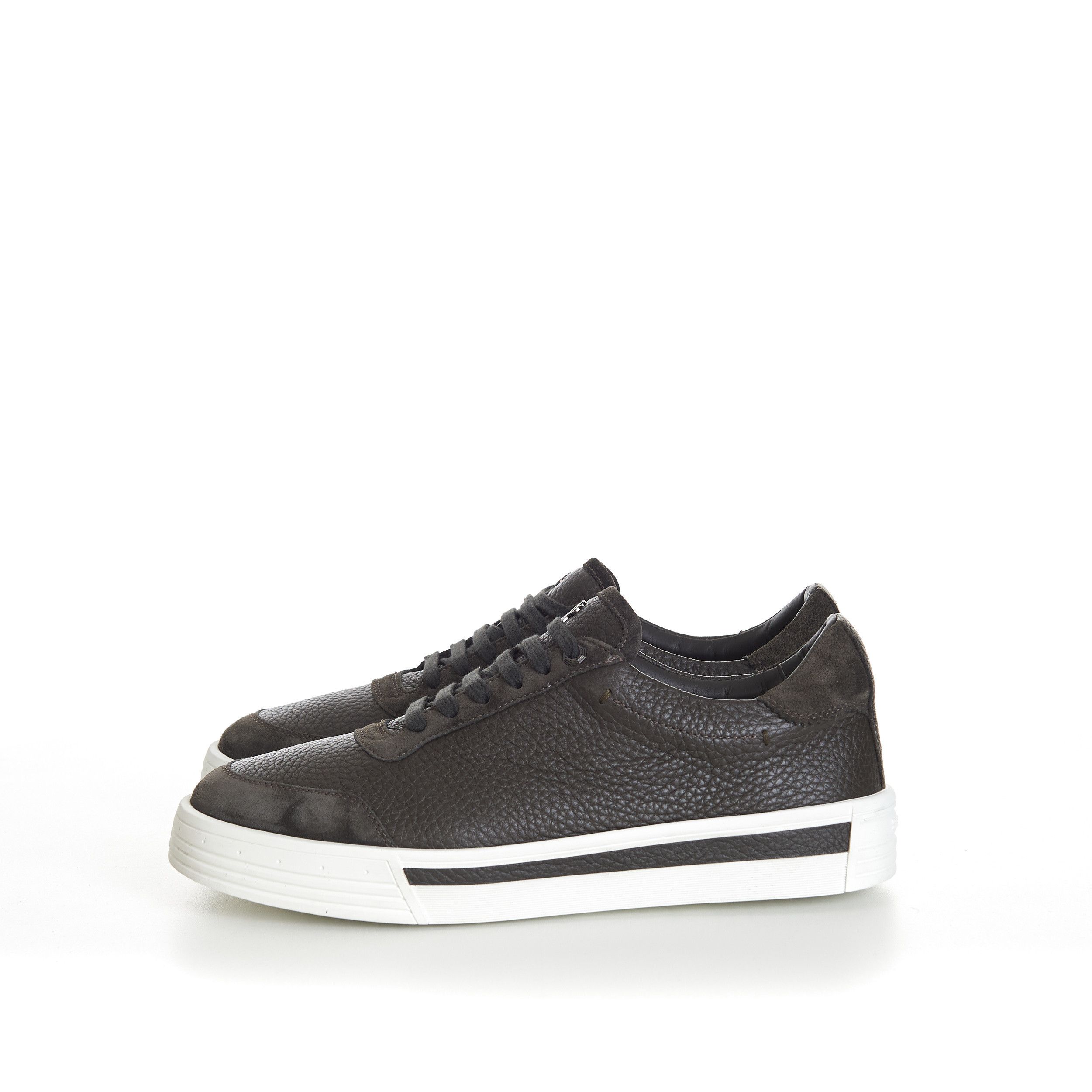 Stefano Ricci Military Green Calfskin Low Top Leather Sneakers Size US 7 / EU 40 - 4 Thumbnail