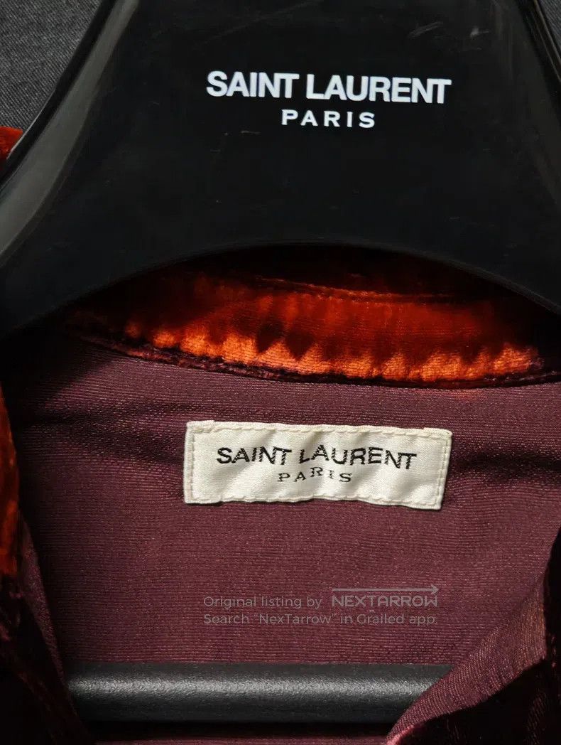 Saint Laurent Paris Saint Laurent Paris Velvet Tie-Dye Shirt Size US M / EU 48-50 / 2 - 3 Thumbnail