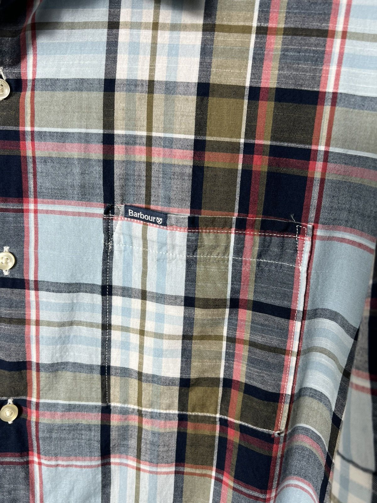 Barbour Vintage Barbour Bruno Madras Check Button Up Shirt Size US XL / EU 56 / 4 - 6 Thumbnail