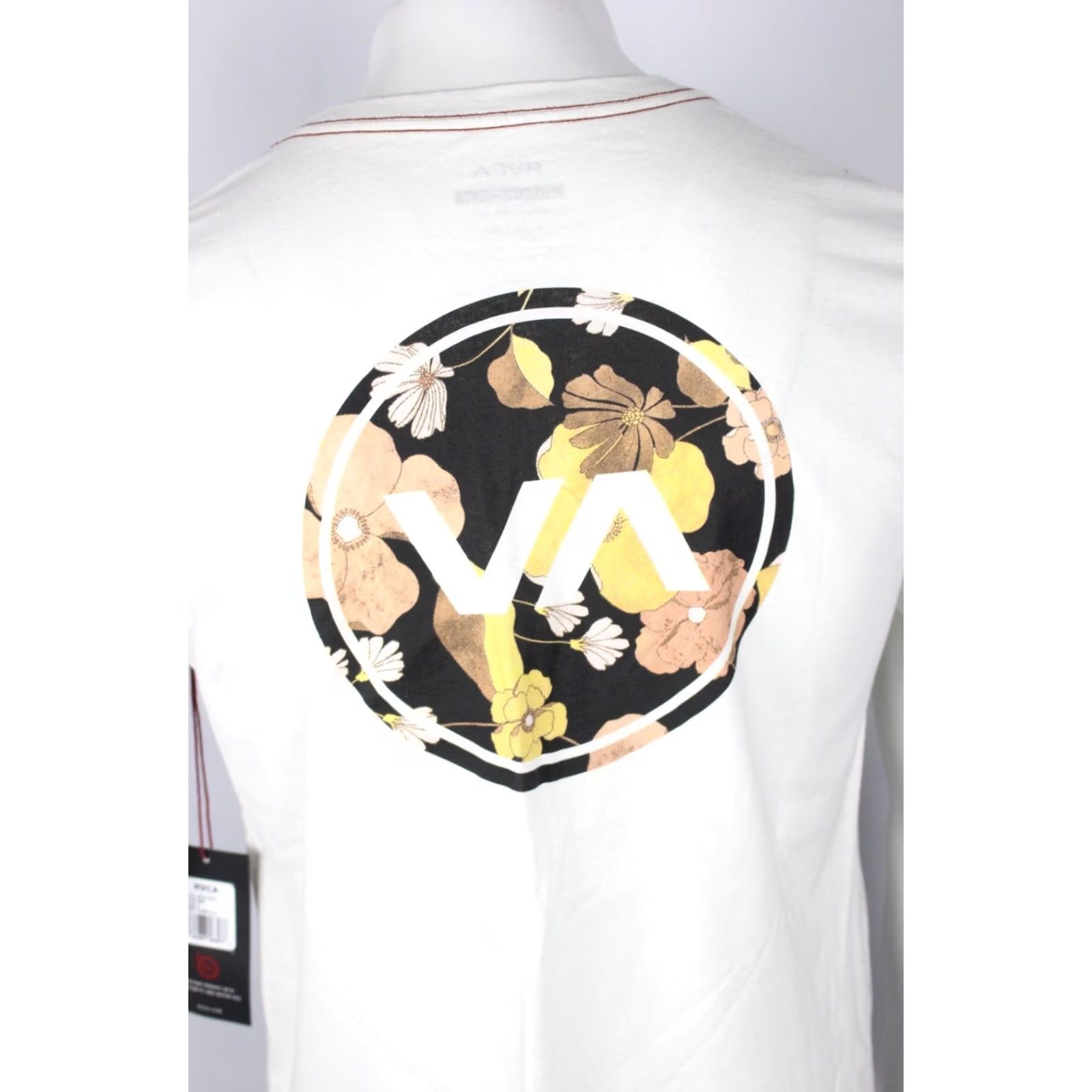 RVCA RVCA Men's Regular Fit T Shirt Short Sleeve Ivory AVYZT01231 Size US S / EU 44-46 / 1 - 3 Thumbnail