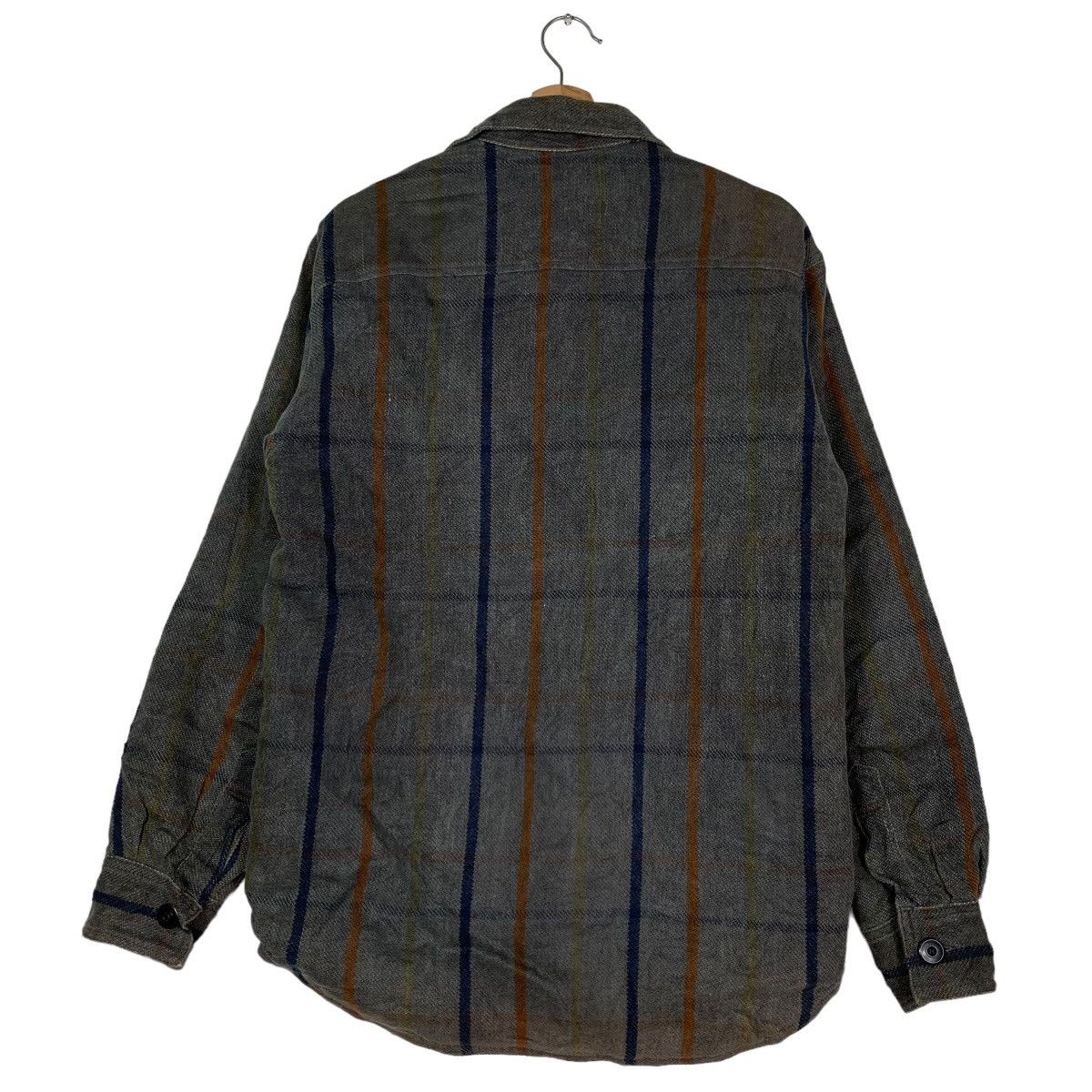 Japanese Brand MANUFACTURERS Button Jacket Flannel #0013-C1 Size US L / EU 52-54 / 3 - 8 Thumbnail