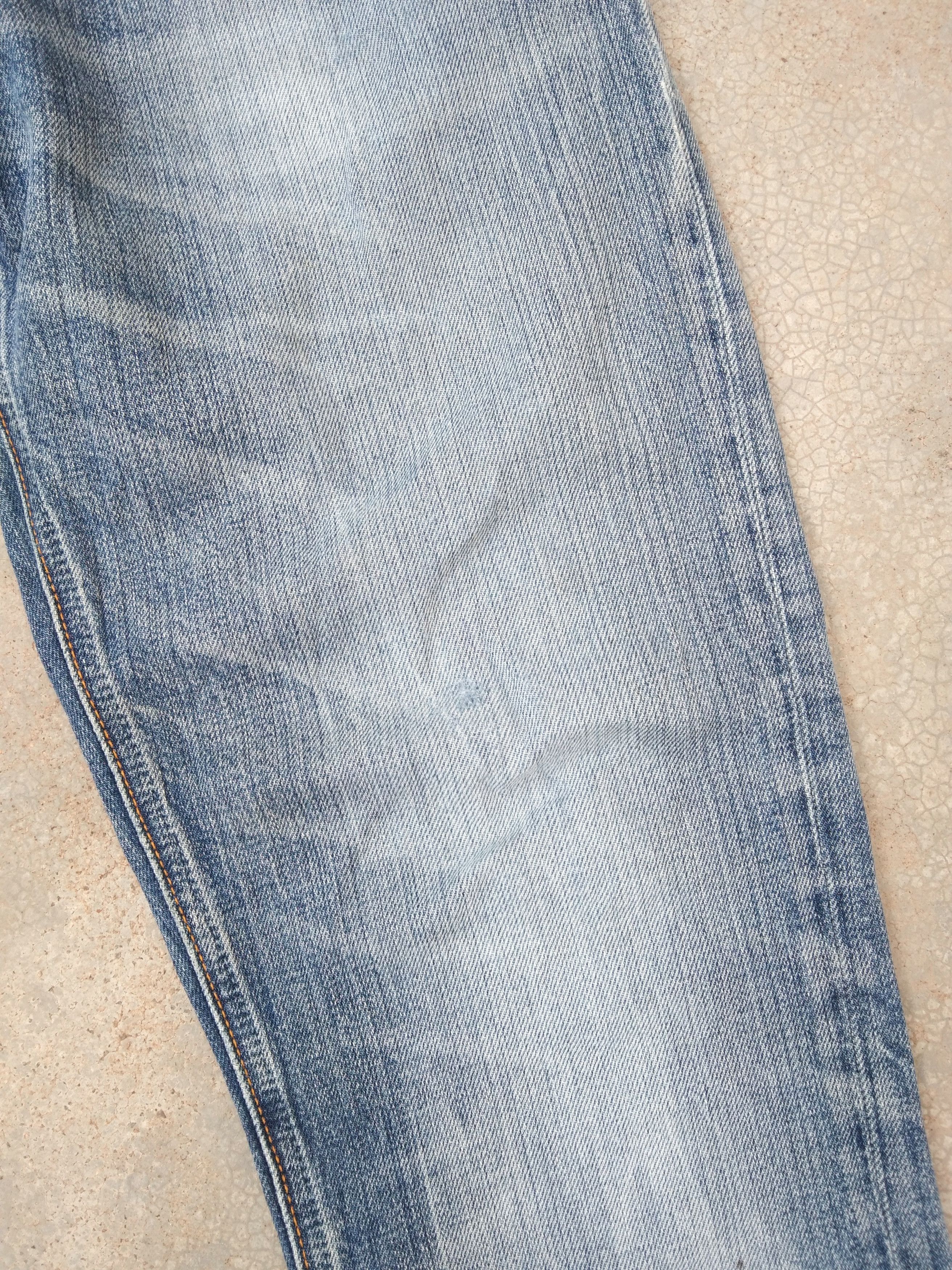 Nudie Jeans Vintage Distressed Nudie Faded Blue Released Hem Jeans 29x30 Size US 29 - 5 Thumbnail