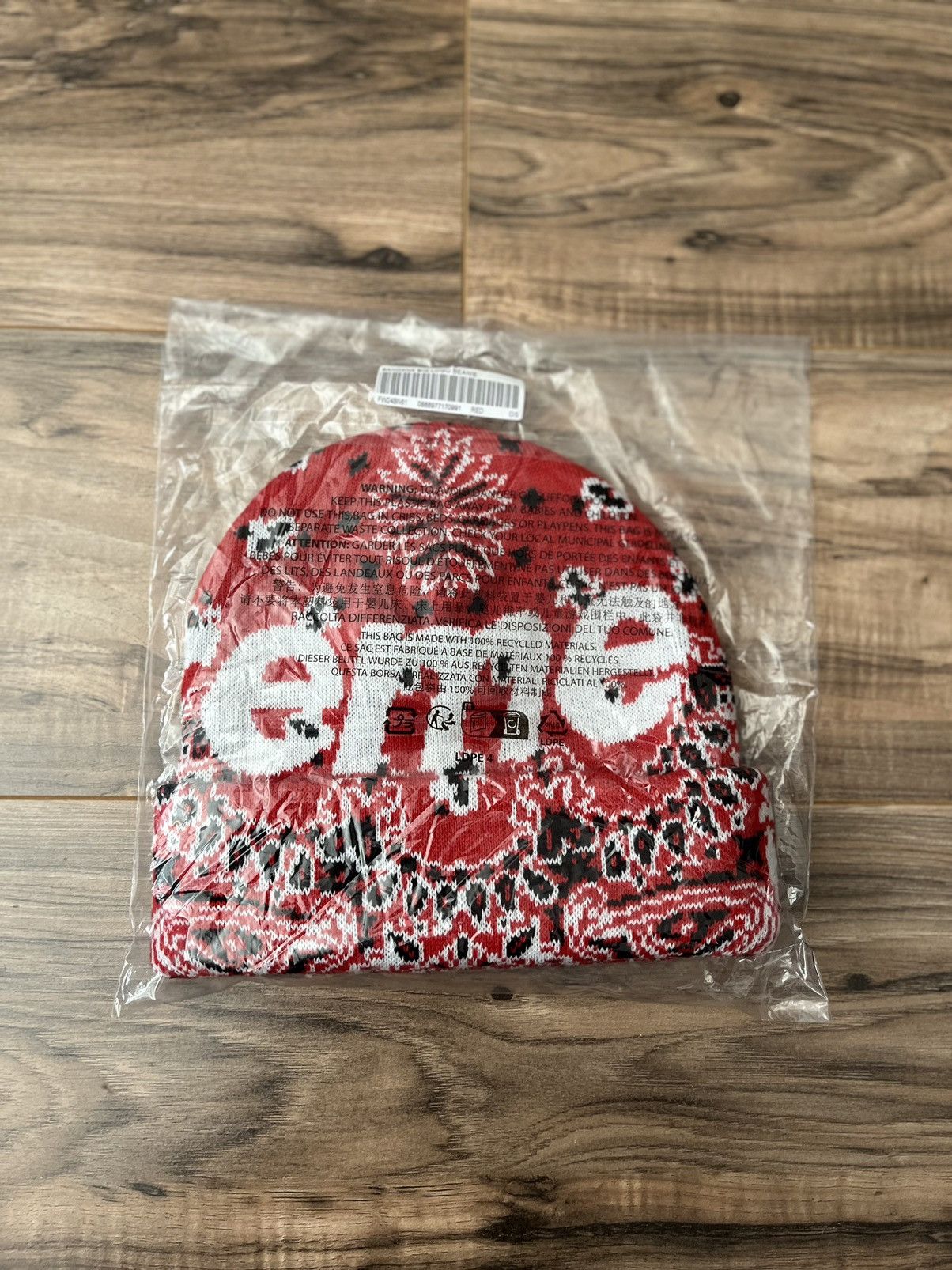 Supreme Supreme Bandana Big Logo Beanie Size ONE SIZE - 3 Thumbnail