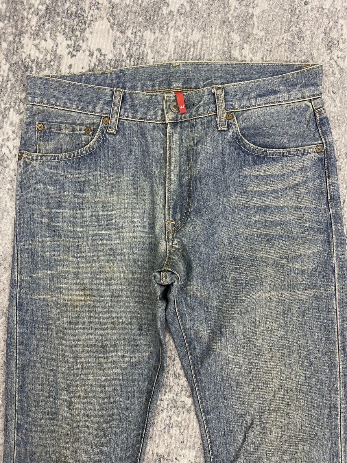 Uniqlo Vintage Uniqlo UJ S002 Faded Blue Washed Denim Size US 31 - 3 Thumbnail
