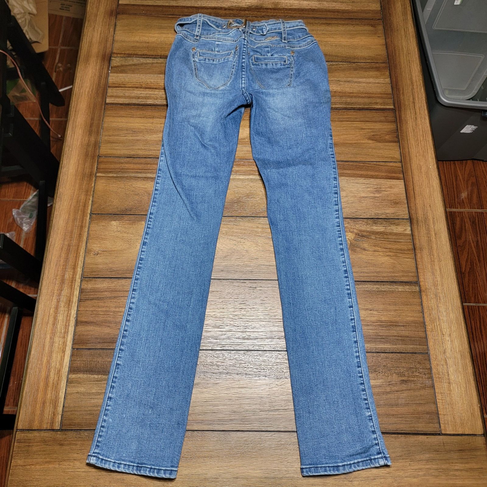 Other Watch L.A. Denim Jeans w/ Buckle Back - Size Junior 3 Size 26" / US 2 / IT 38 - 3 Thumbnail