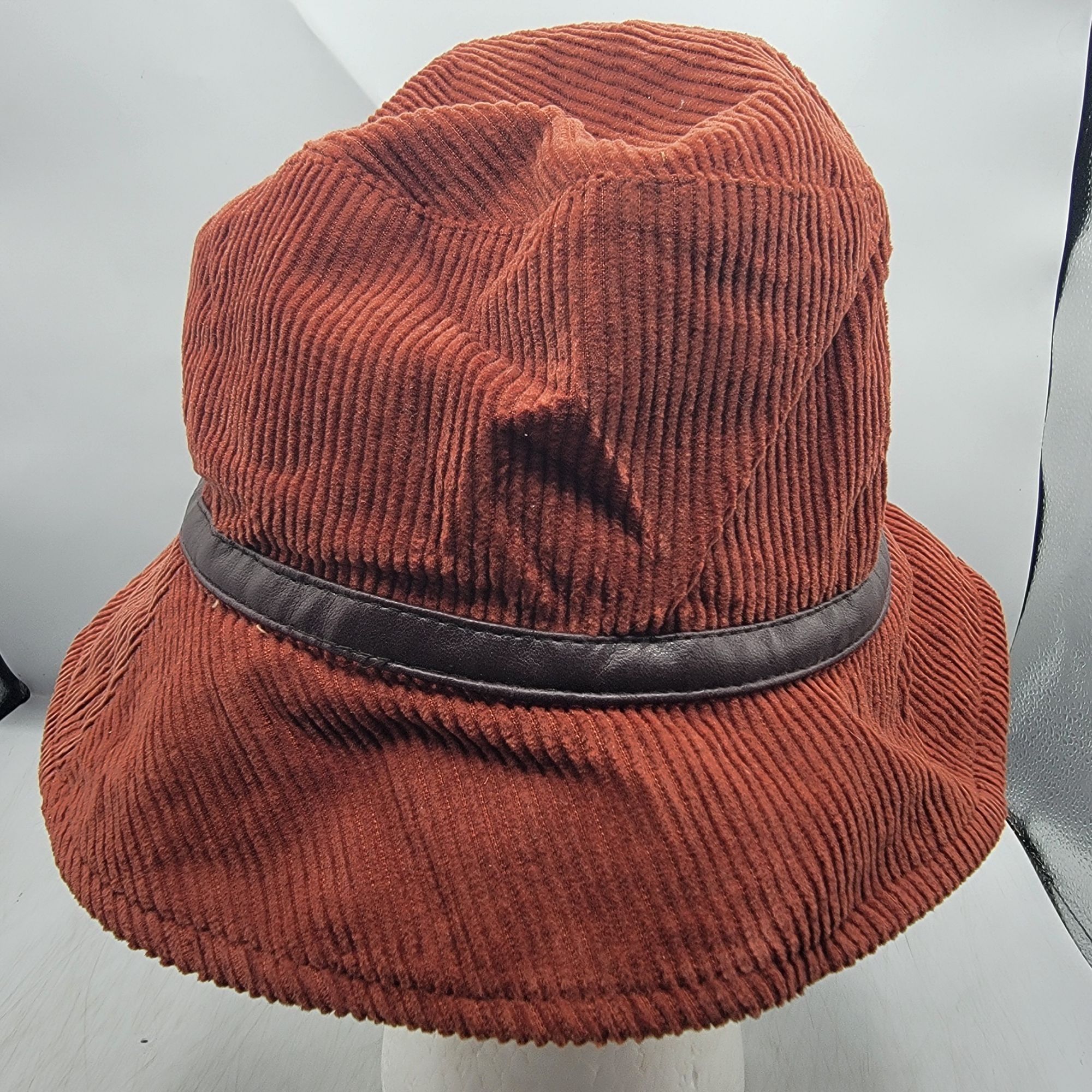 Other August Adults Brown Corduroy Bucket Hat With Ribbon Accent C Size ONE SIZE - 3 Thumbnail