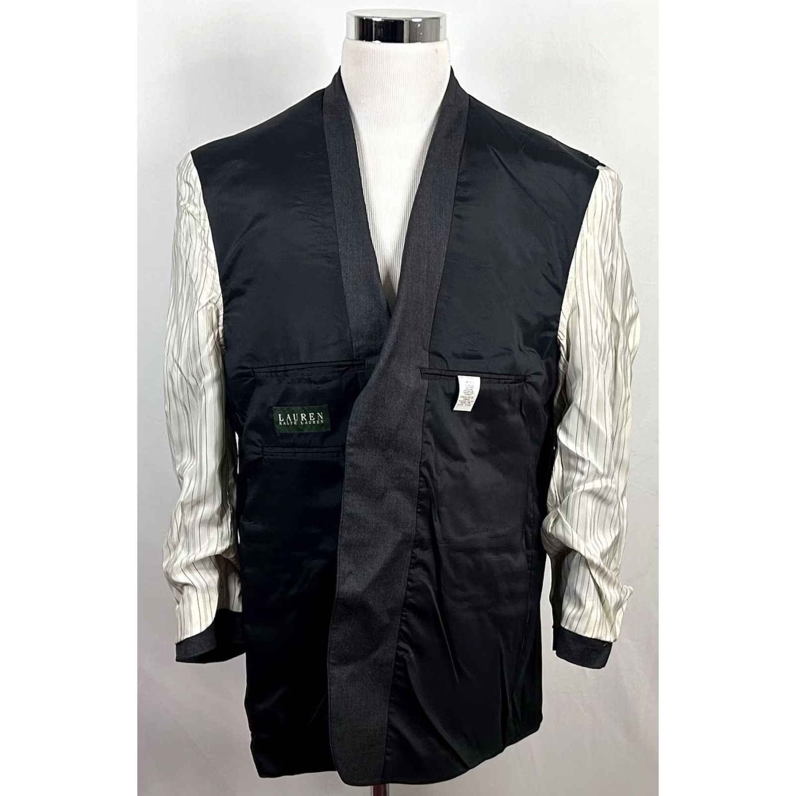 Ralph Lauren Ralph Lauren LRL 44R Sport Coat 100% Wool Gray Two Button Lined Vented Jacket Coat Mens Size US XS / EU 42 / 0 - 7 Thumbnail